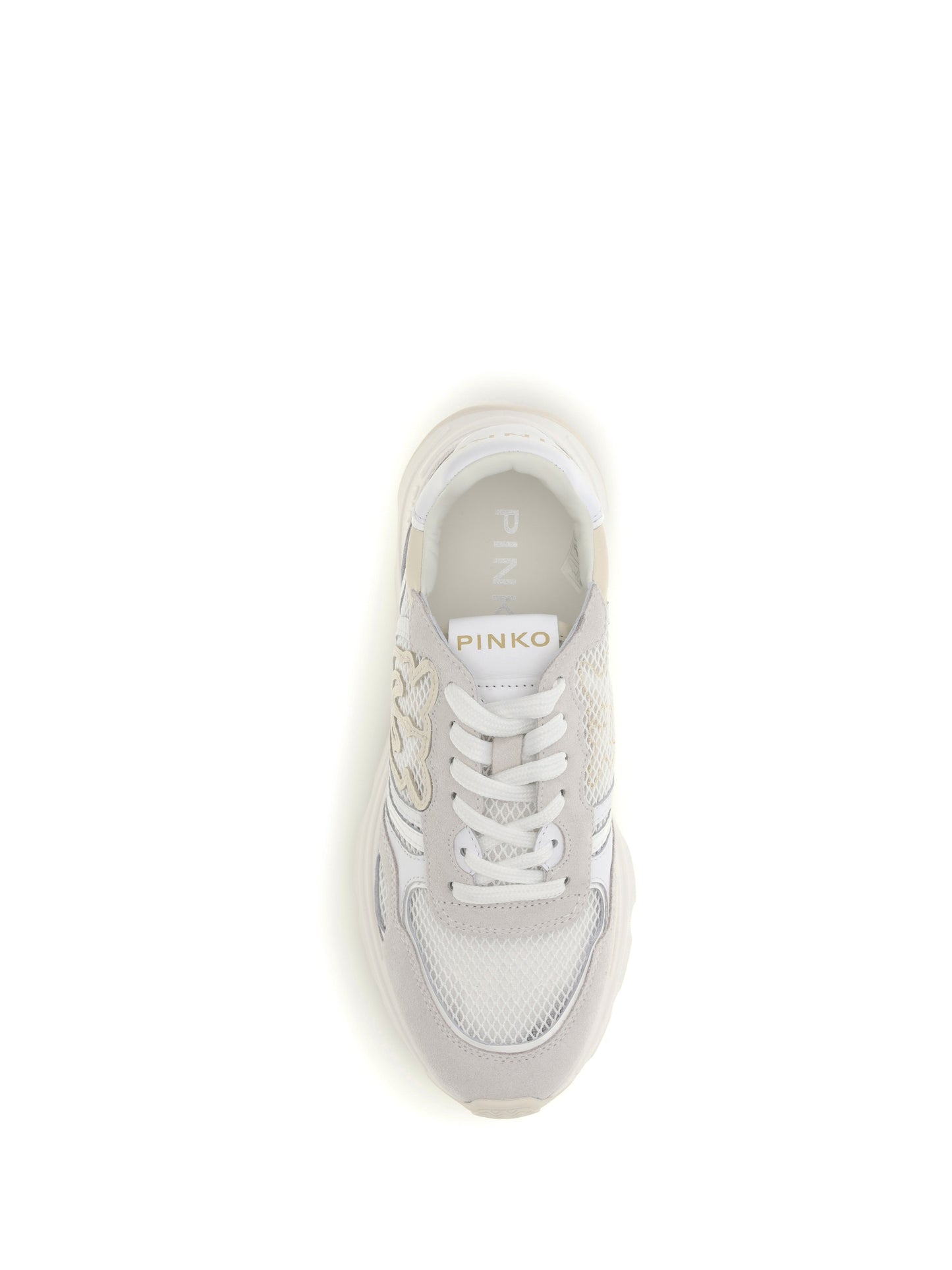 PINKO Leather Zoe Sneakers with mesh inserts