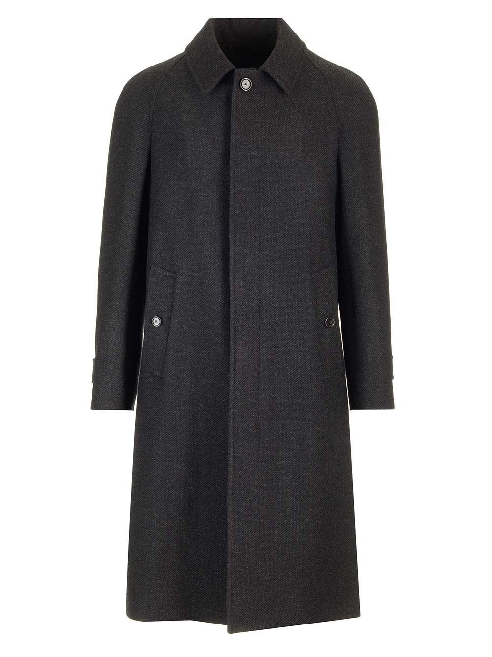 Lardini Raglan Coat - Grey