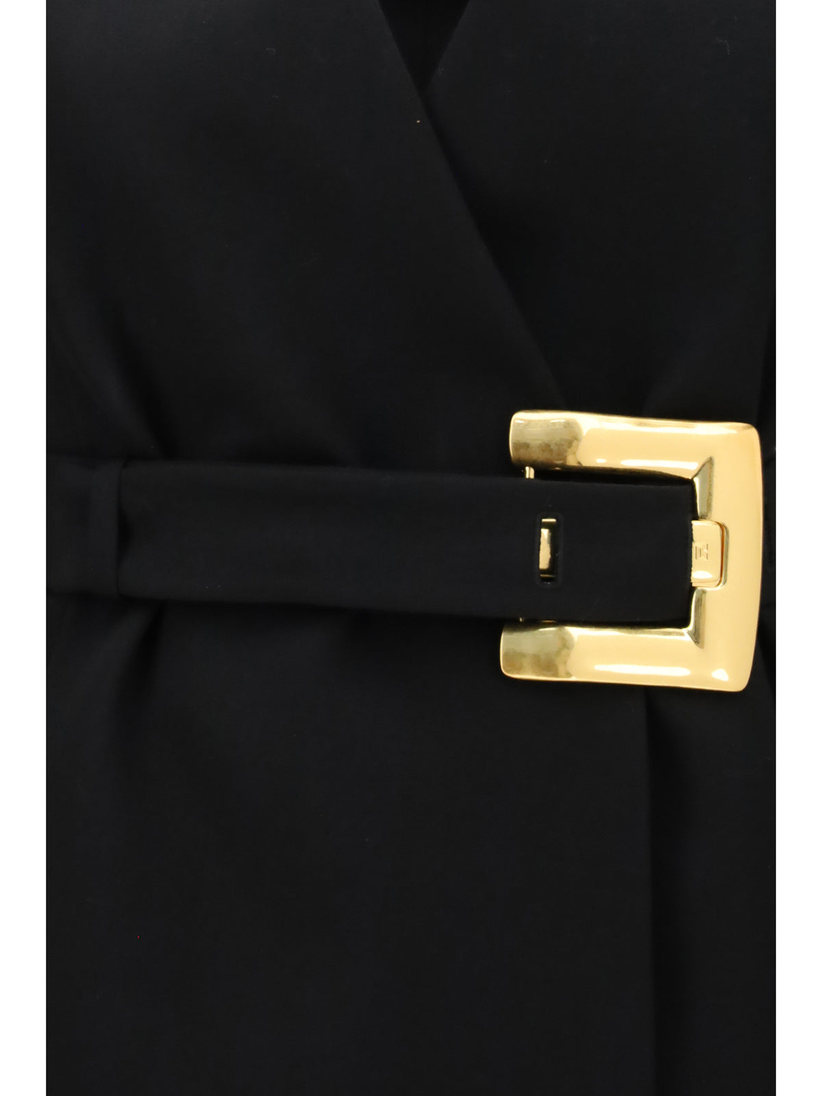 Balmain Grain de poudre Blazer with belt - Noir