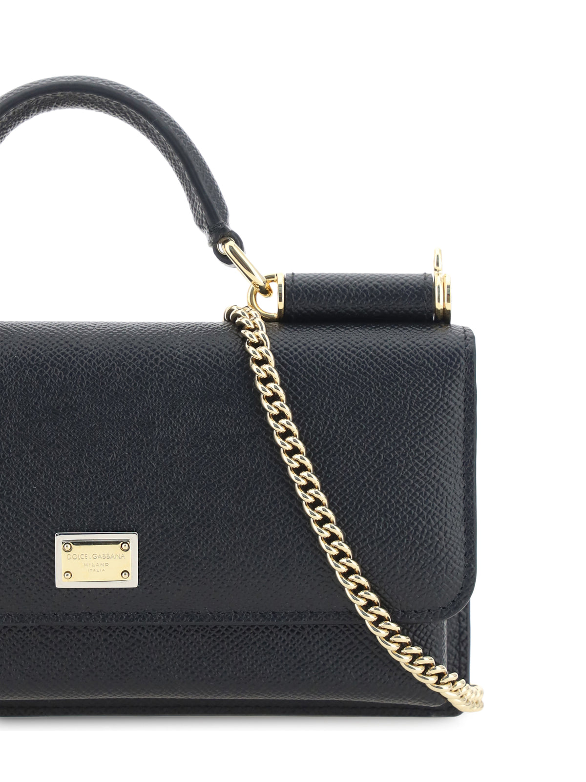 Dolce & Gabbana Micro Sicily Shoulder Bag - Black