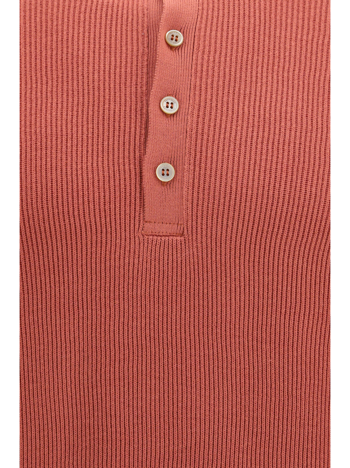 Brunello Cucinelli Short-sleeve Polo with buttons - Pesca+Nebbia