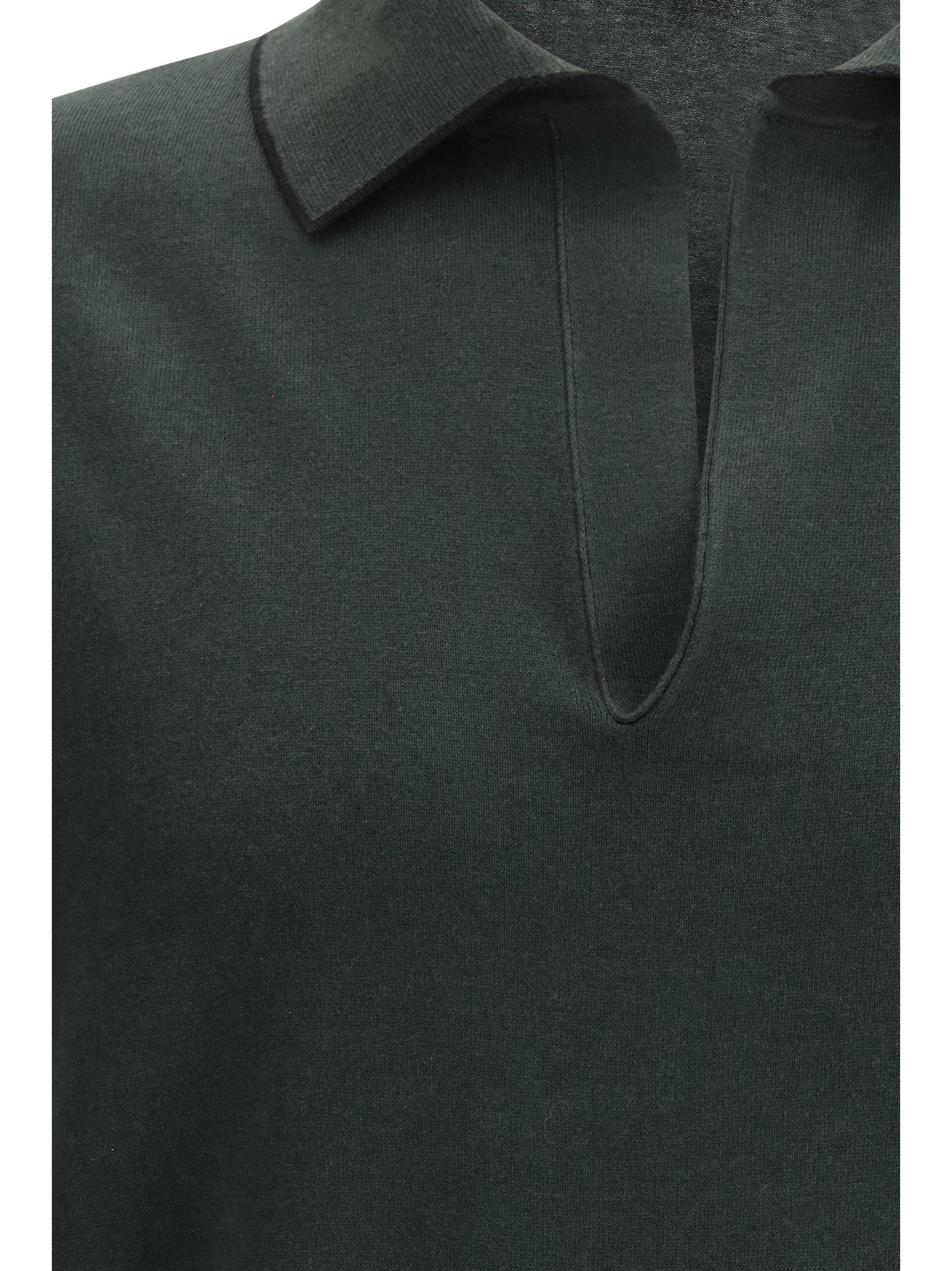 Tom Ford Cotton and silk blend Polo Shirt - Forest