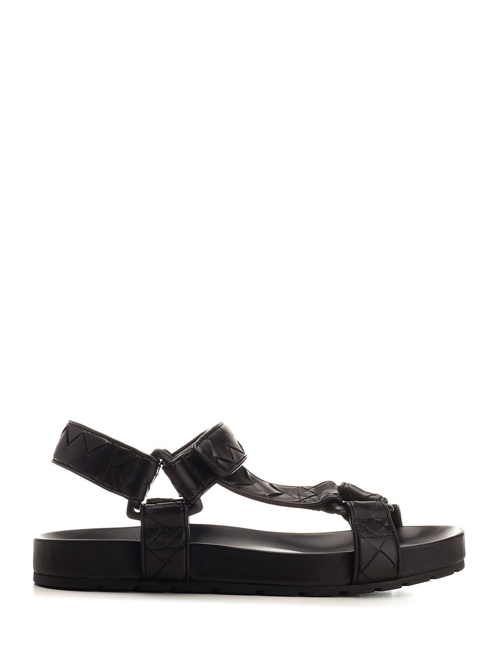 Bottega Veneta Black Leather Sandal