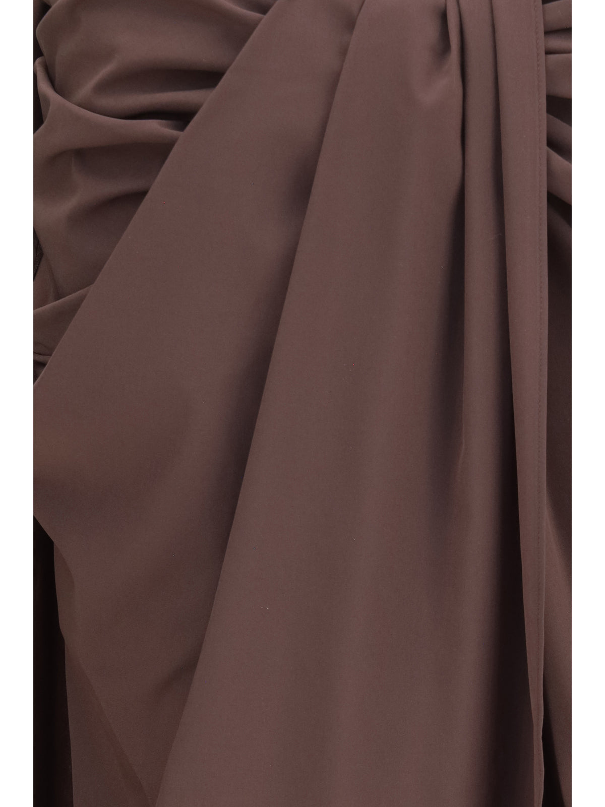 Jacquemus Pareo Skirt in stretch muslin - Brown