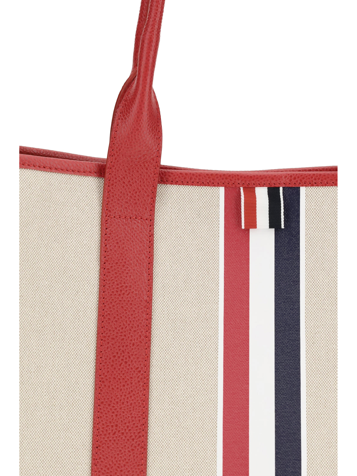 Thom Browne Canvas Tote Bag - Red