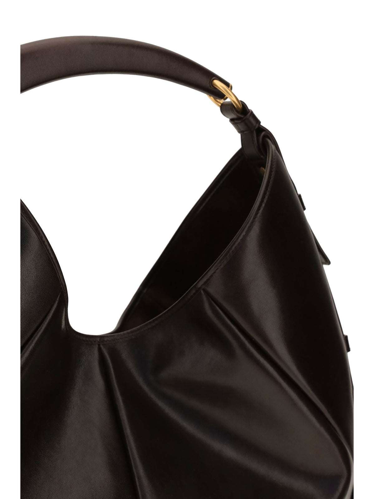 Saint Laurent Medium Mombasa Shoulder Bag - Chocolat Noir/Black
