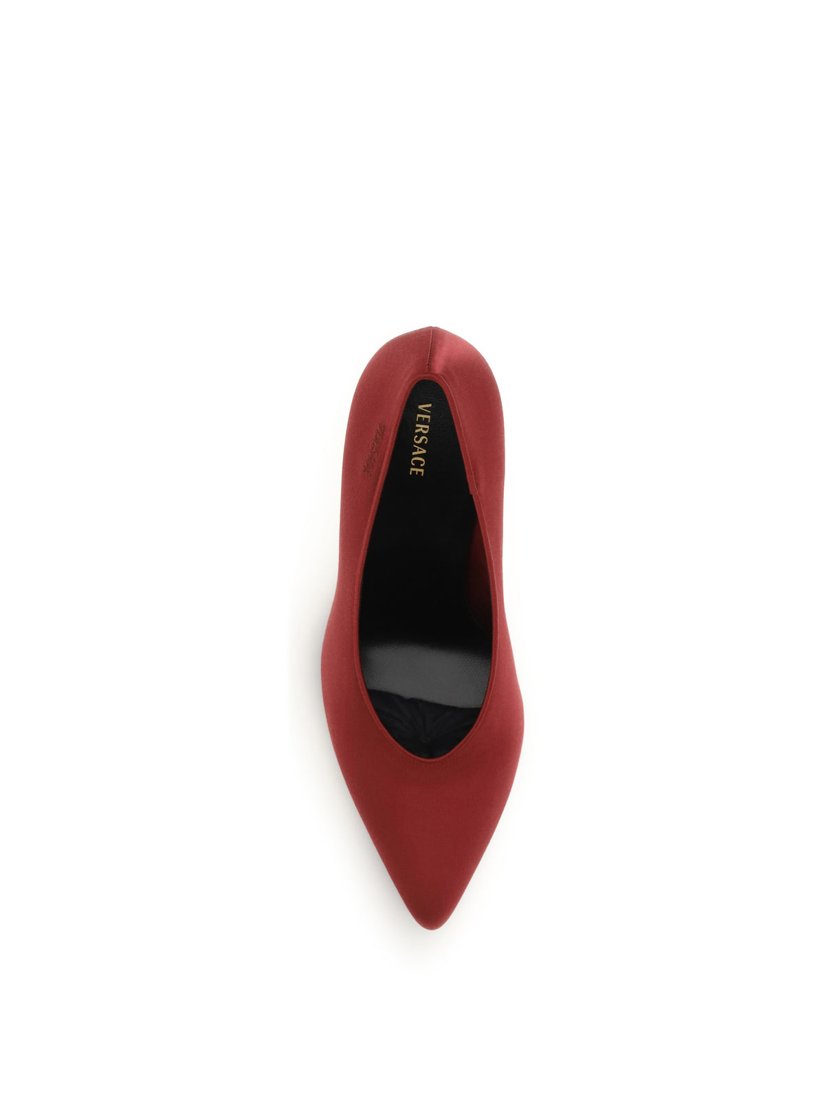Versace Gianni satin Pumps - Carminio Red/Gold '82