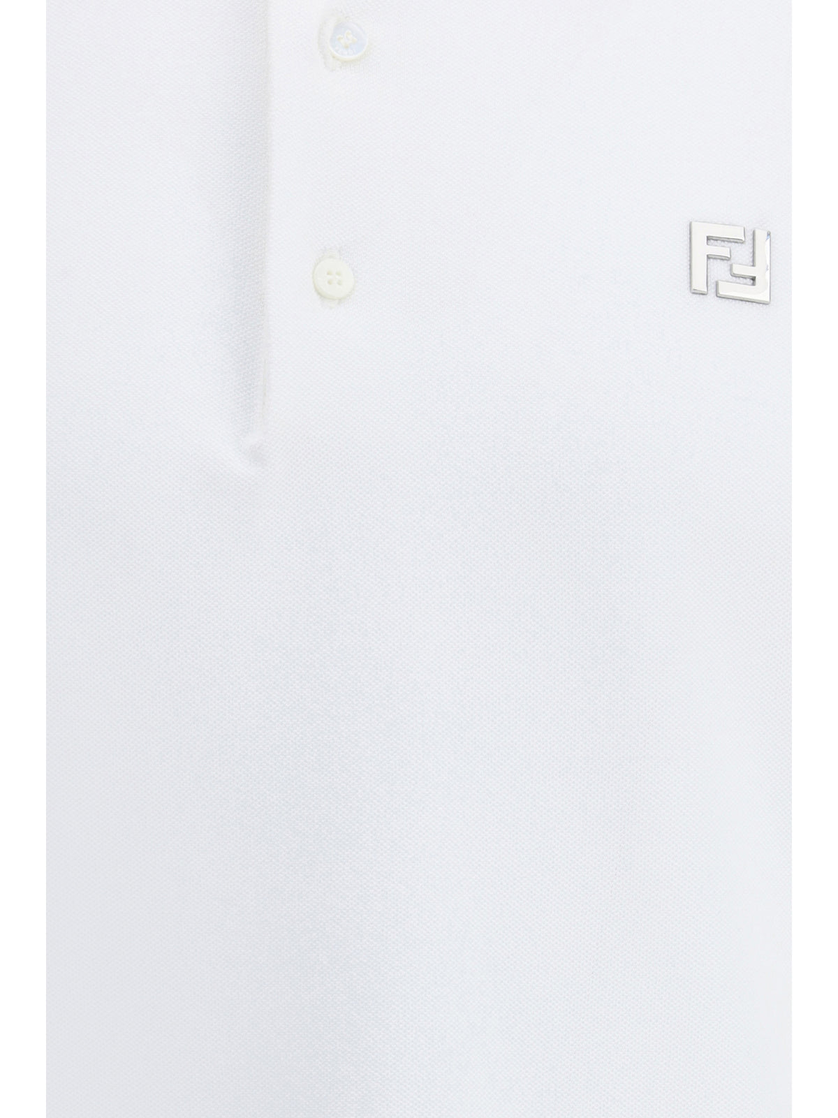 Fendi Cotton Polo - White