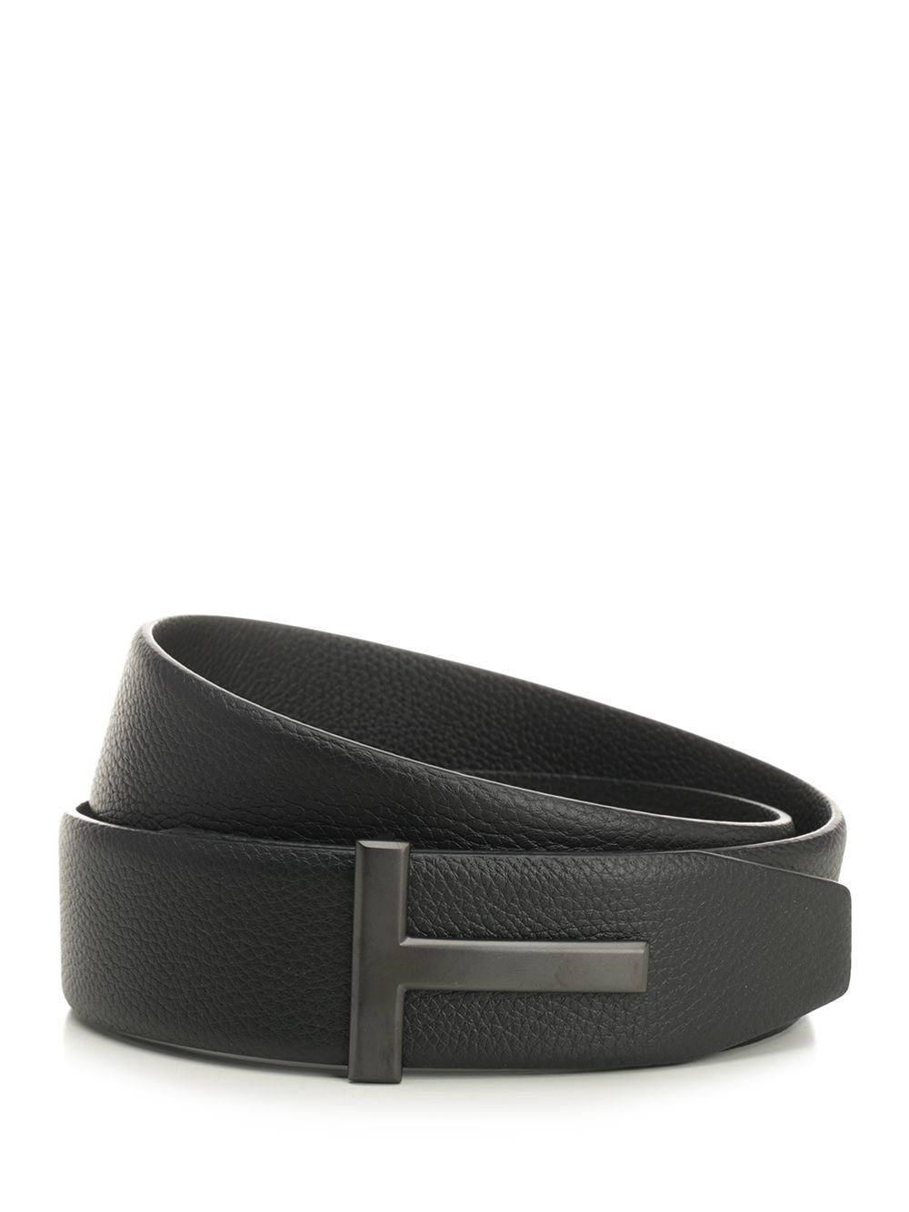 Tom Ford Reversible Leather Belt - Black