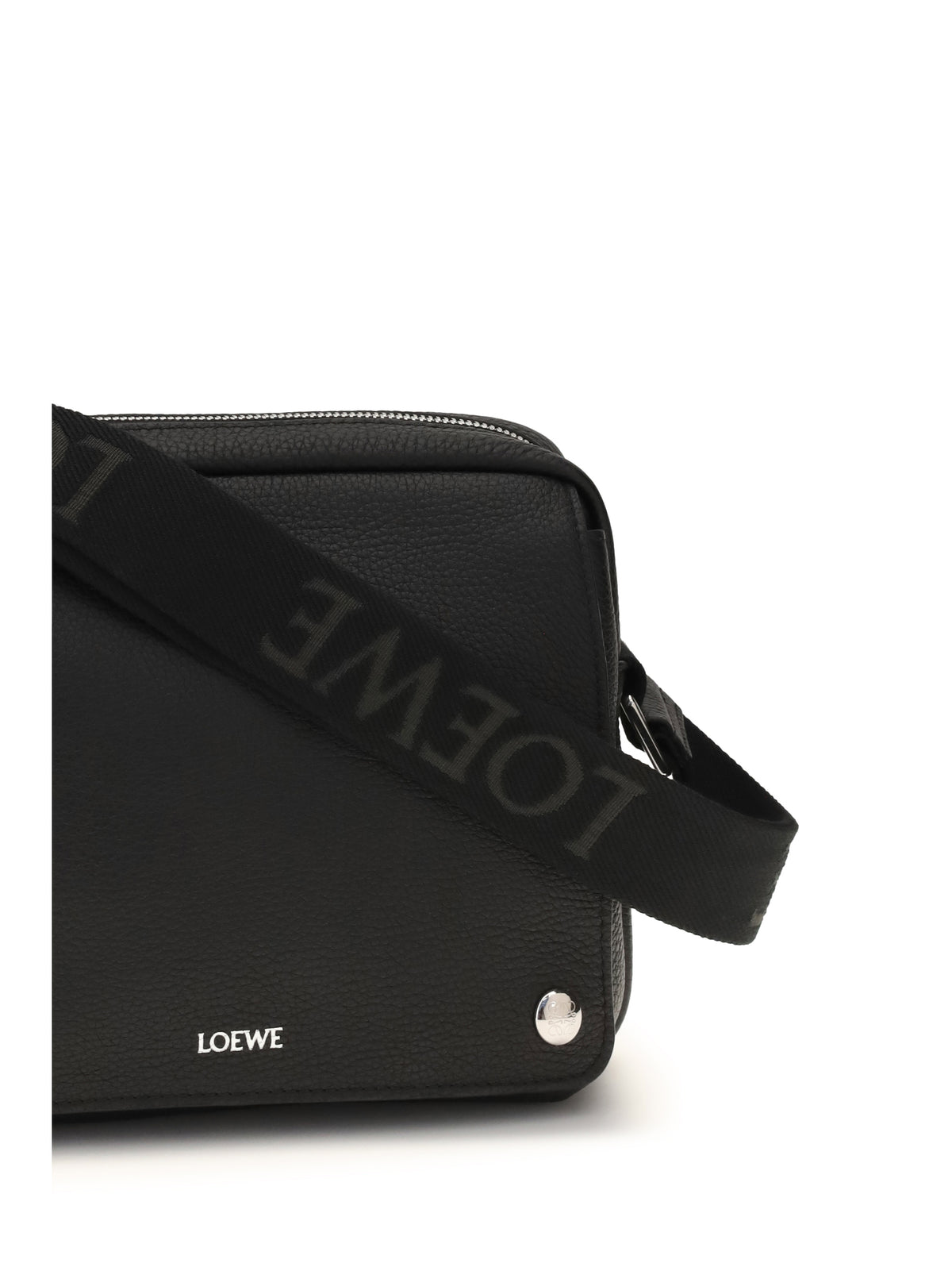 Loewe Pebble Messenger medium Bag - Black