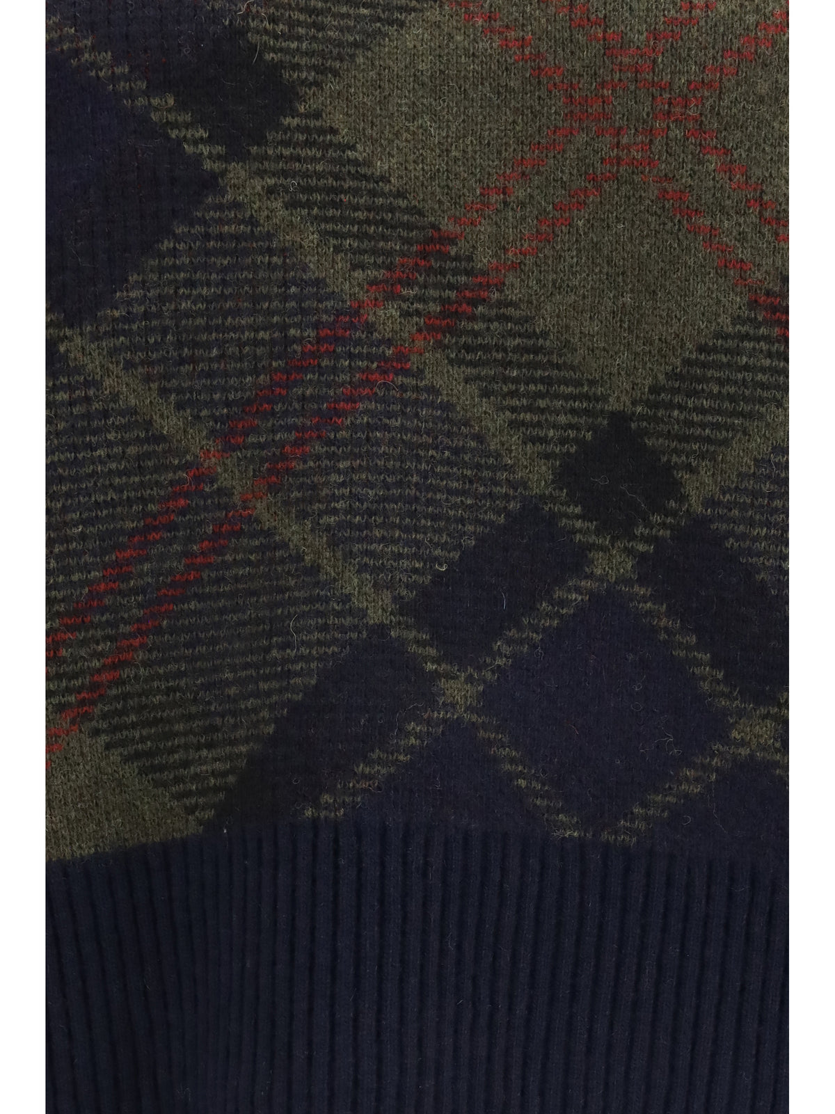 Barbour Shae Tartan wool V-neck Sweater