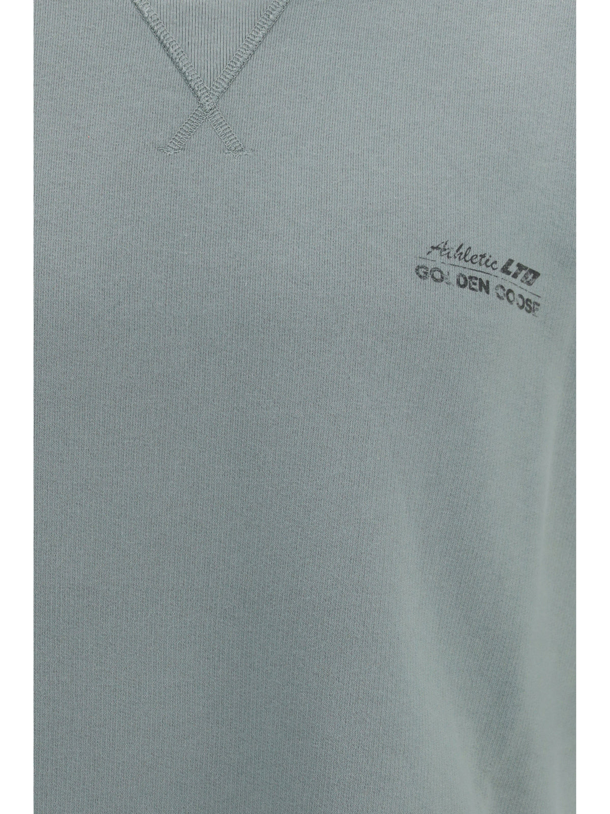 Golden Goose Short-sleeve Sweatshirt with back print - Iceberg Green