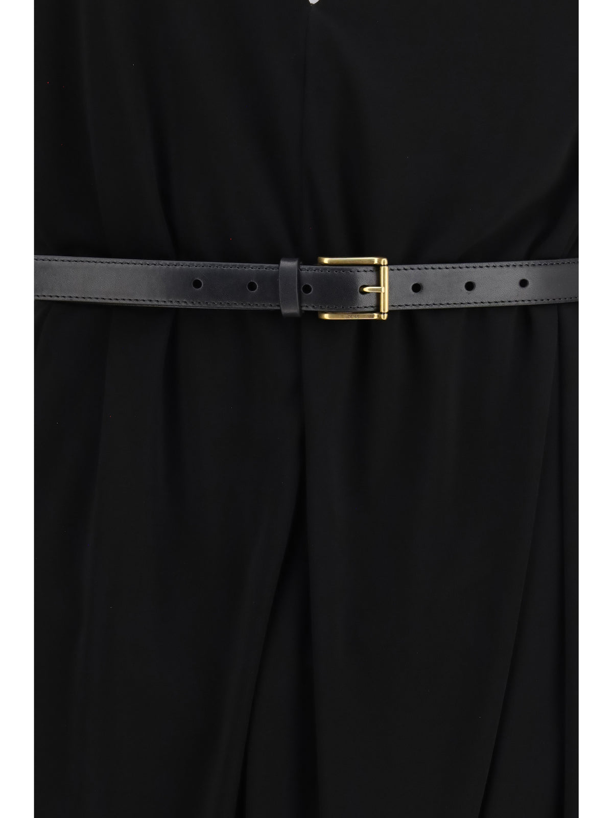 Loewe Draped viscose Dress - Black