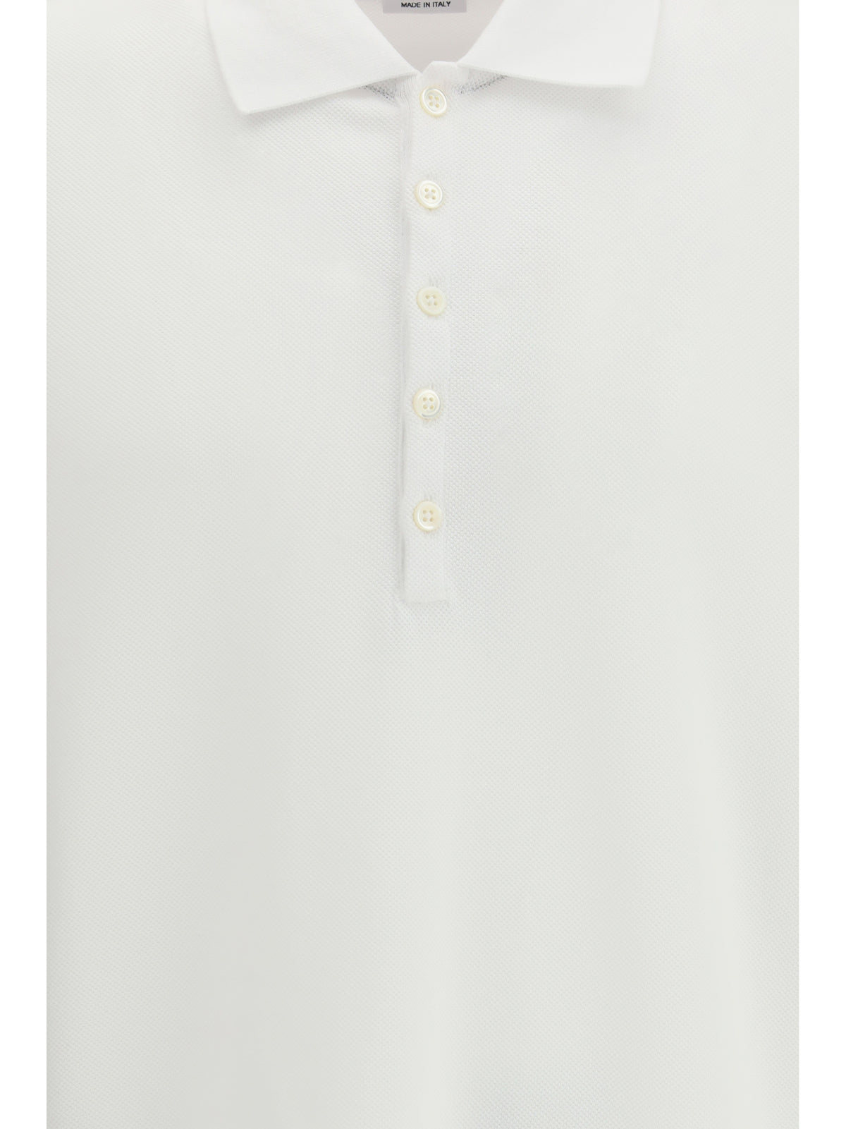 Thom Browne Polo whit iconic bands - White
