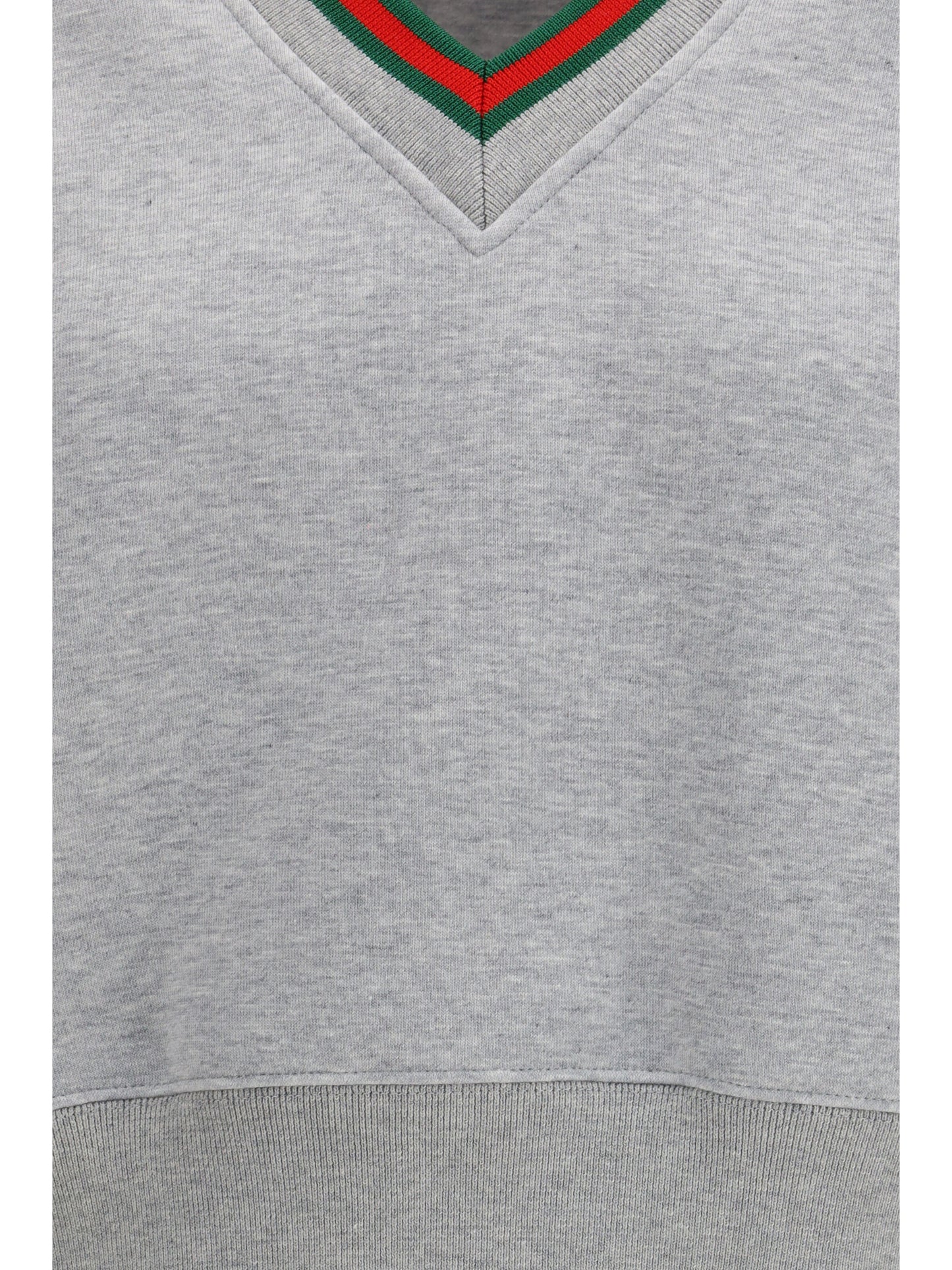 Gucci Web cotton jersey Sweatshirt - Grey Melange