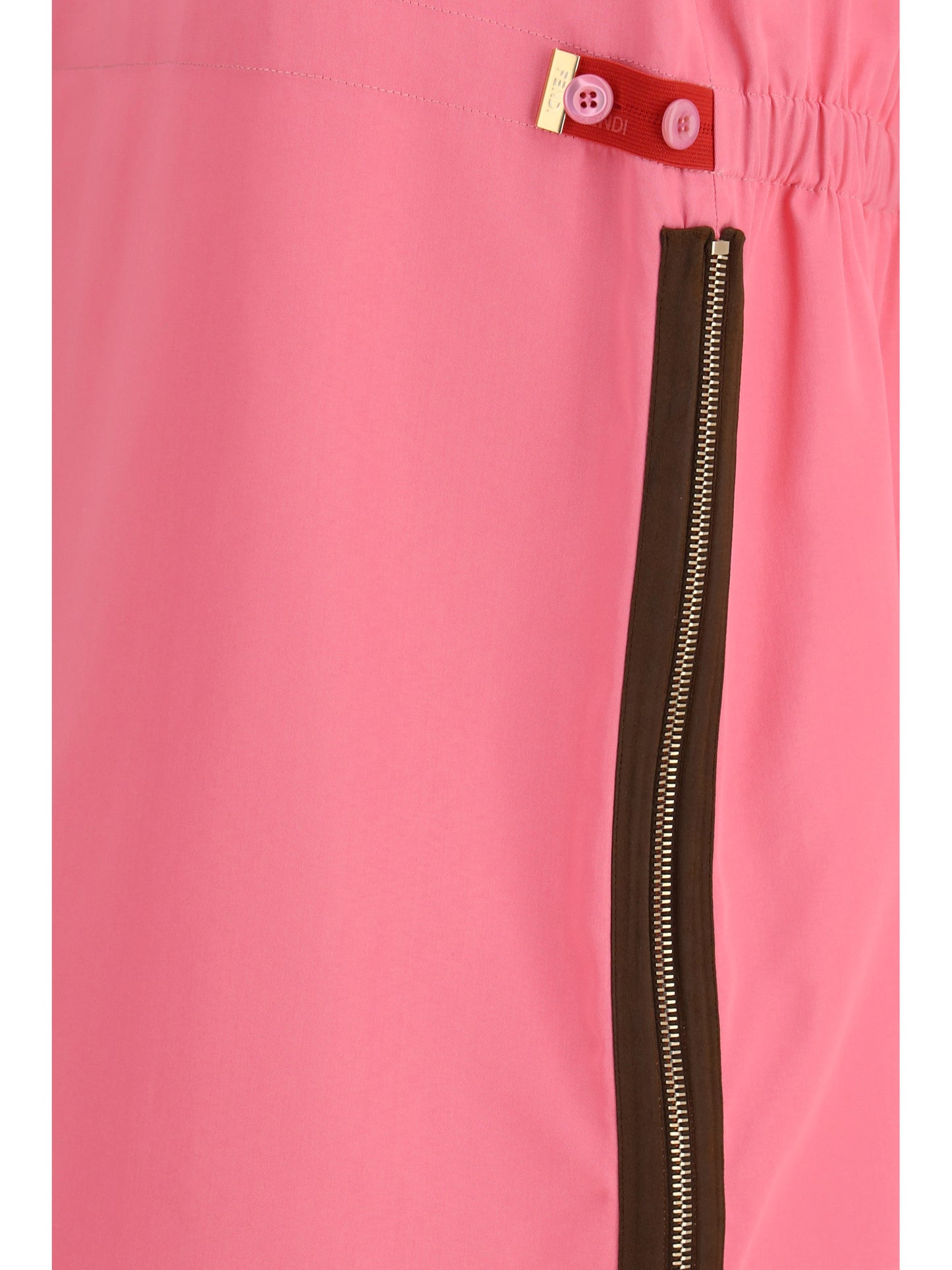 FENDI Midi Skirt with zip detailing and elasticated waist