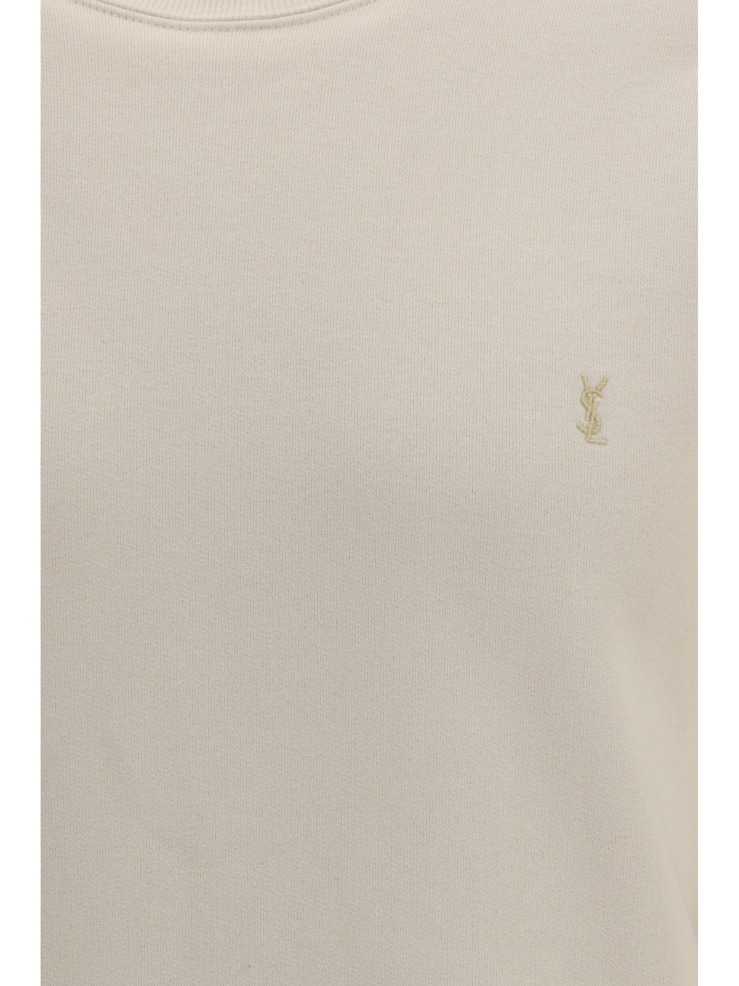 SAINT LAURENT Sweatshirt with embroidered Cassandre logo