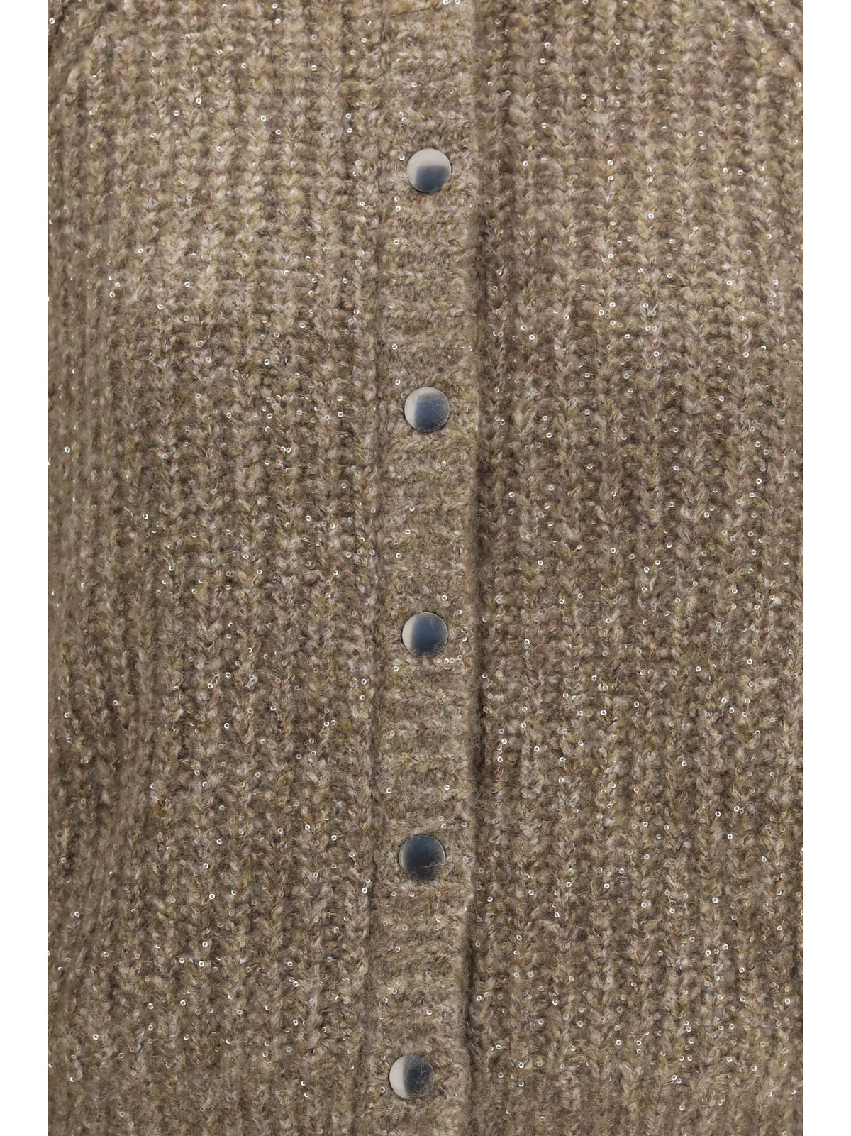 Brunello Cucinelli Sequin Cardigan - Fango+Camel