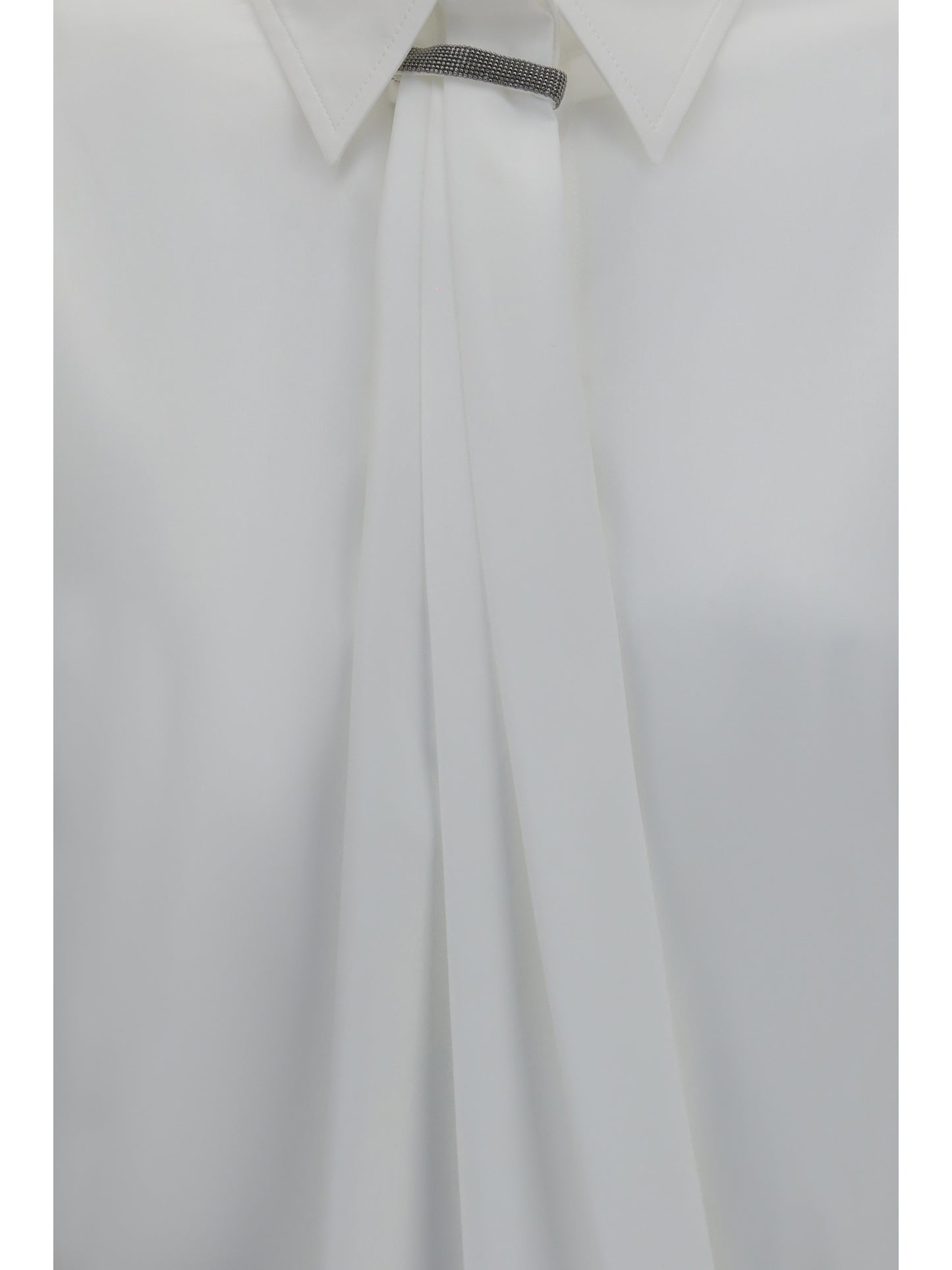 Brunello Cucinelli Shirt with monili embellishment - White
