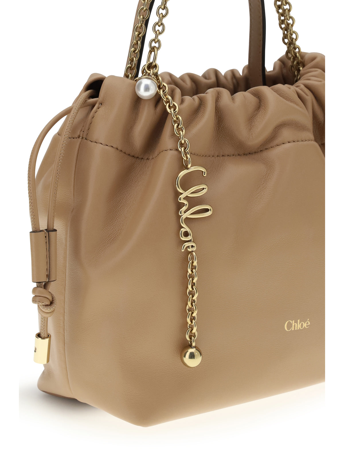 Chloé Icons leather chain Shoulder Bag - Light Tan