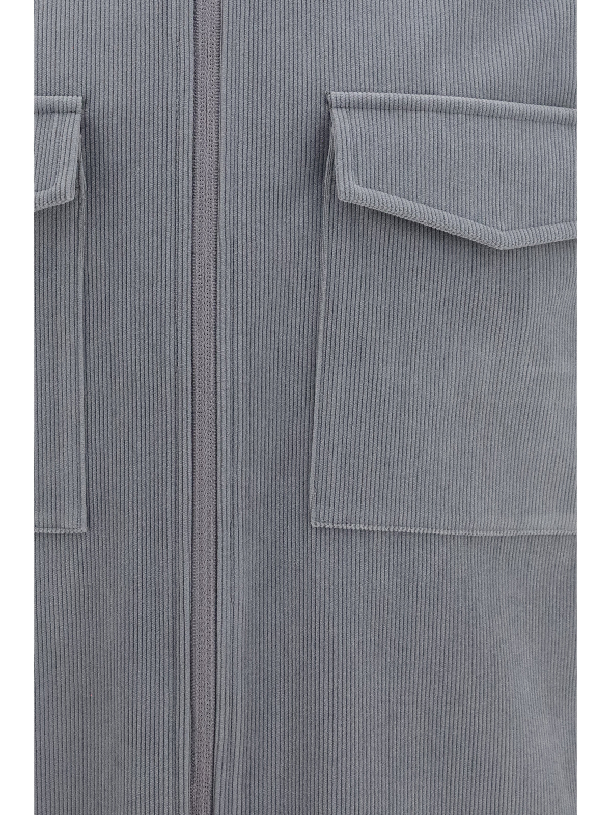 Laminar Corduroy Jacket with zip - Grey Medium