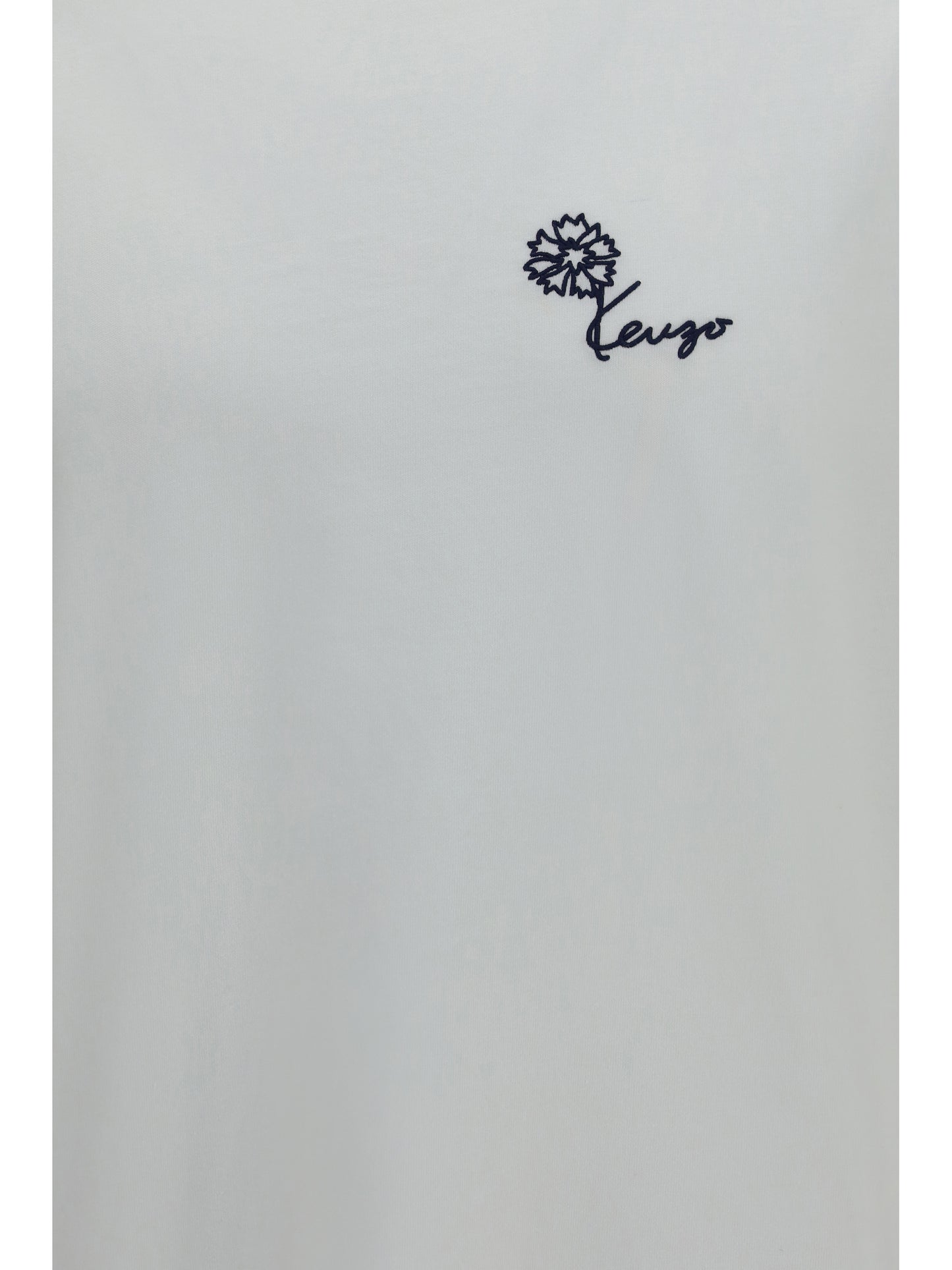 Kenzo Kenzo Tulip embroidered cotton T-shirt - Off White