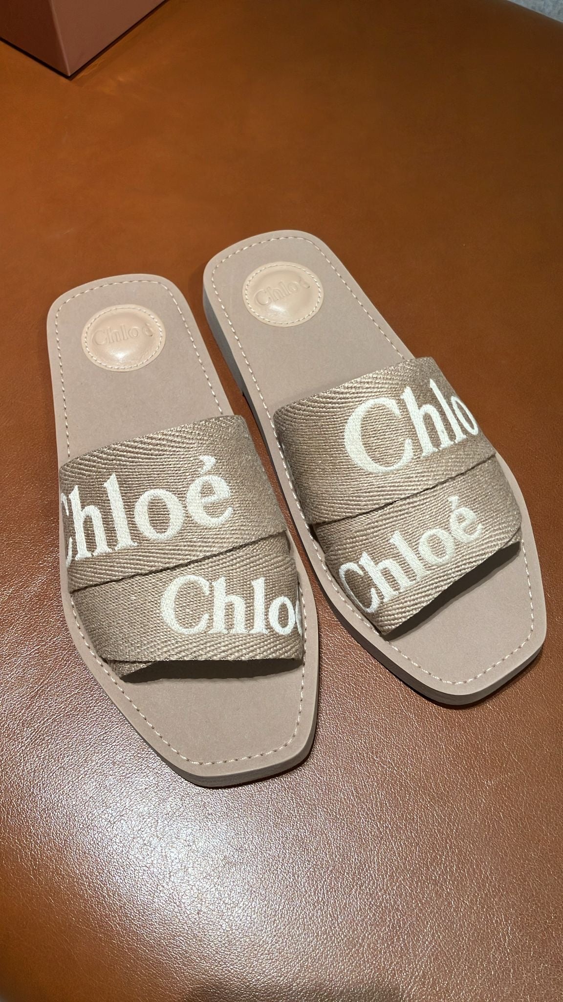 Chloe Woody Flat Mule