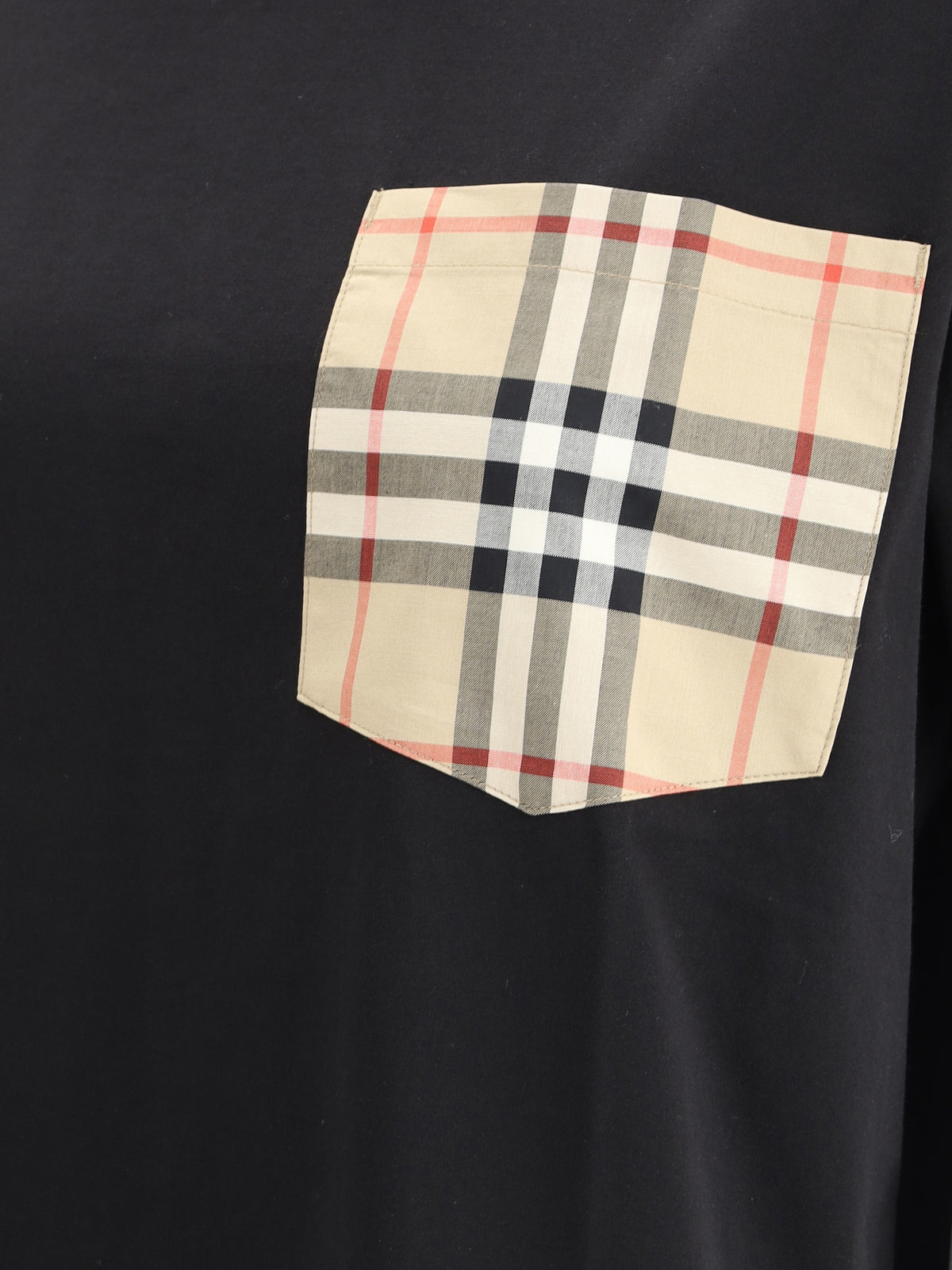Burberry Archive Check pocket T-shirt - Black