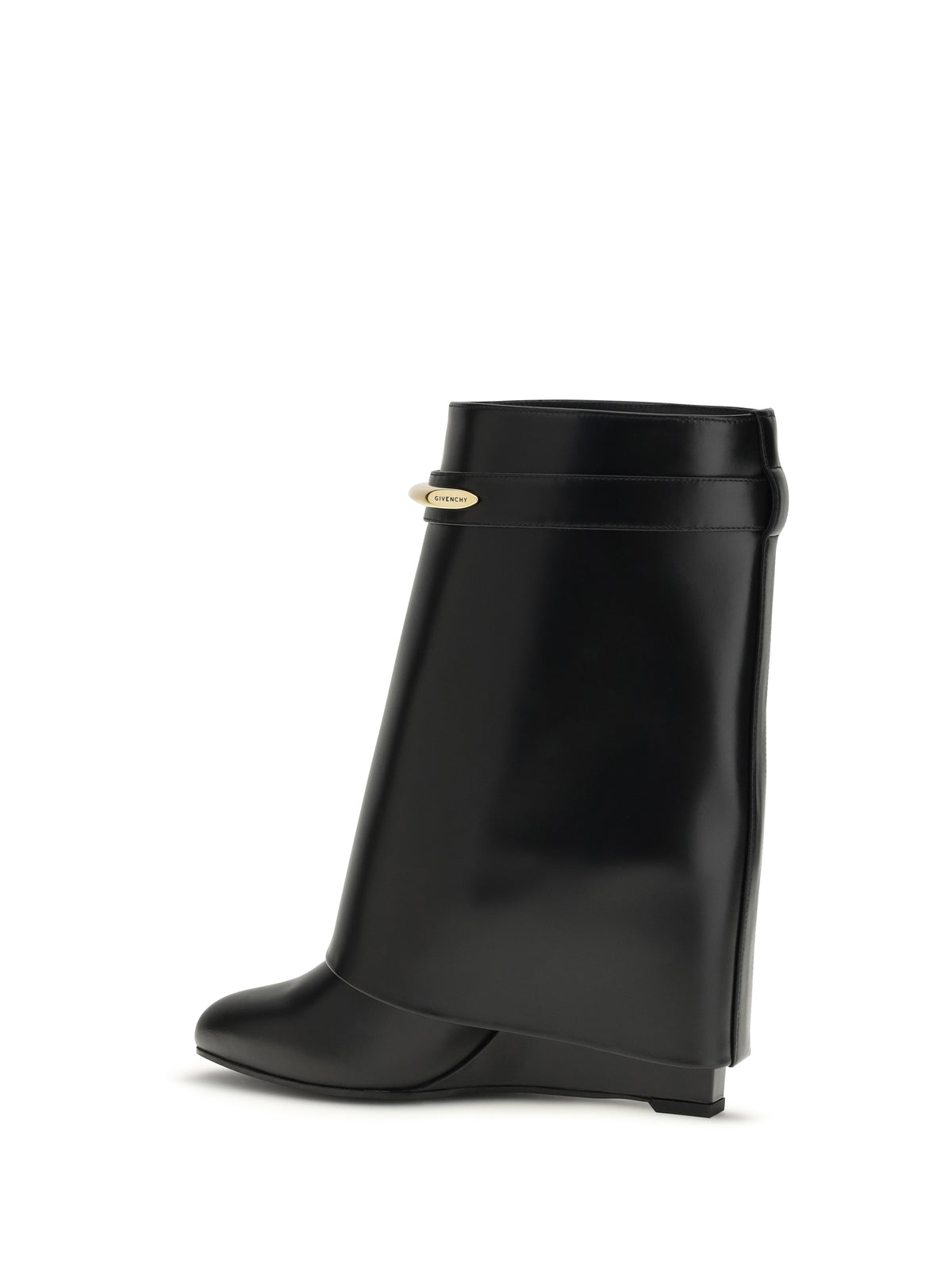 Givenchy Leather Shark Ankle Boots - Black
