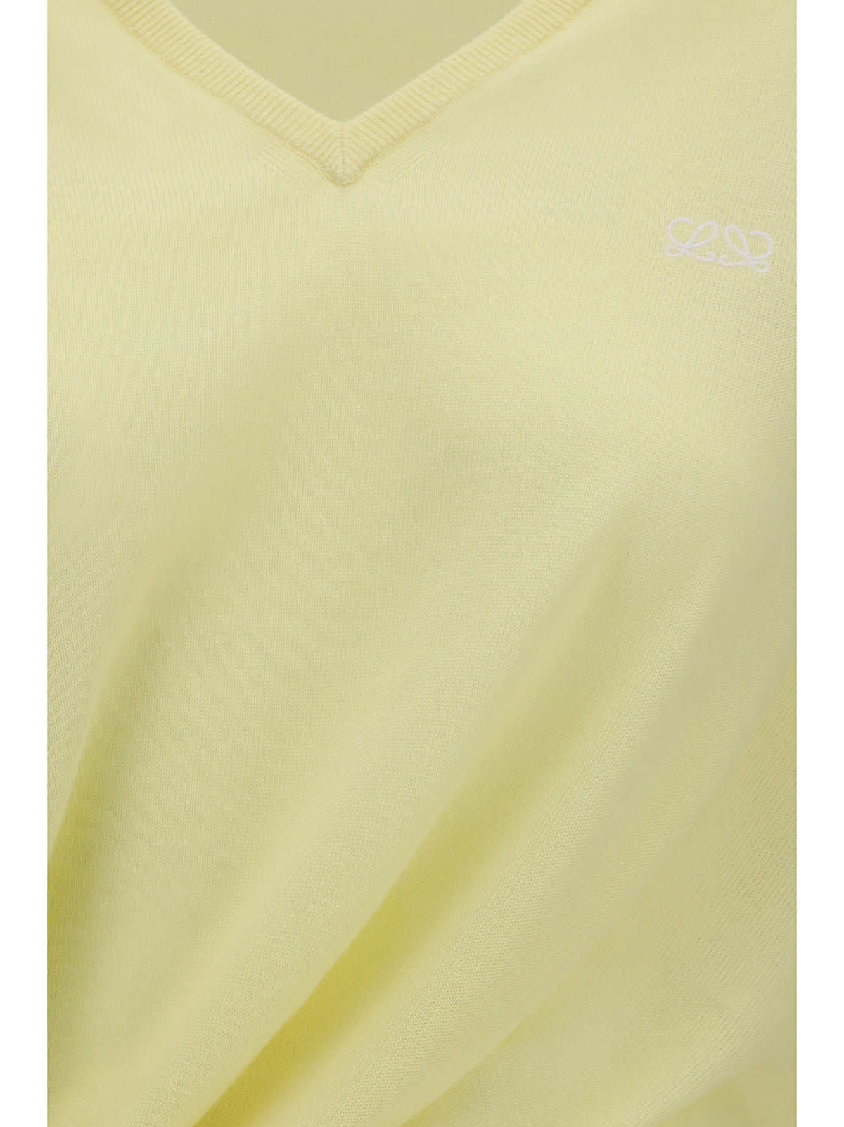 Loewe Wool Sweater with logo - Light Yellow