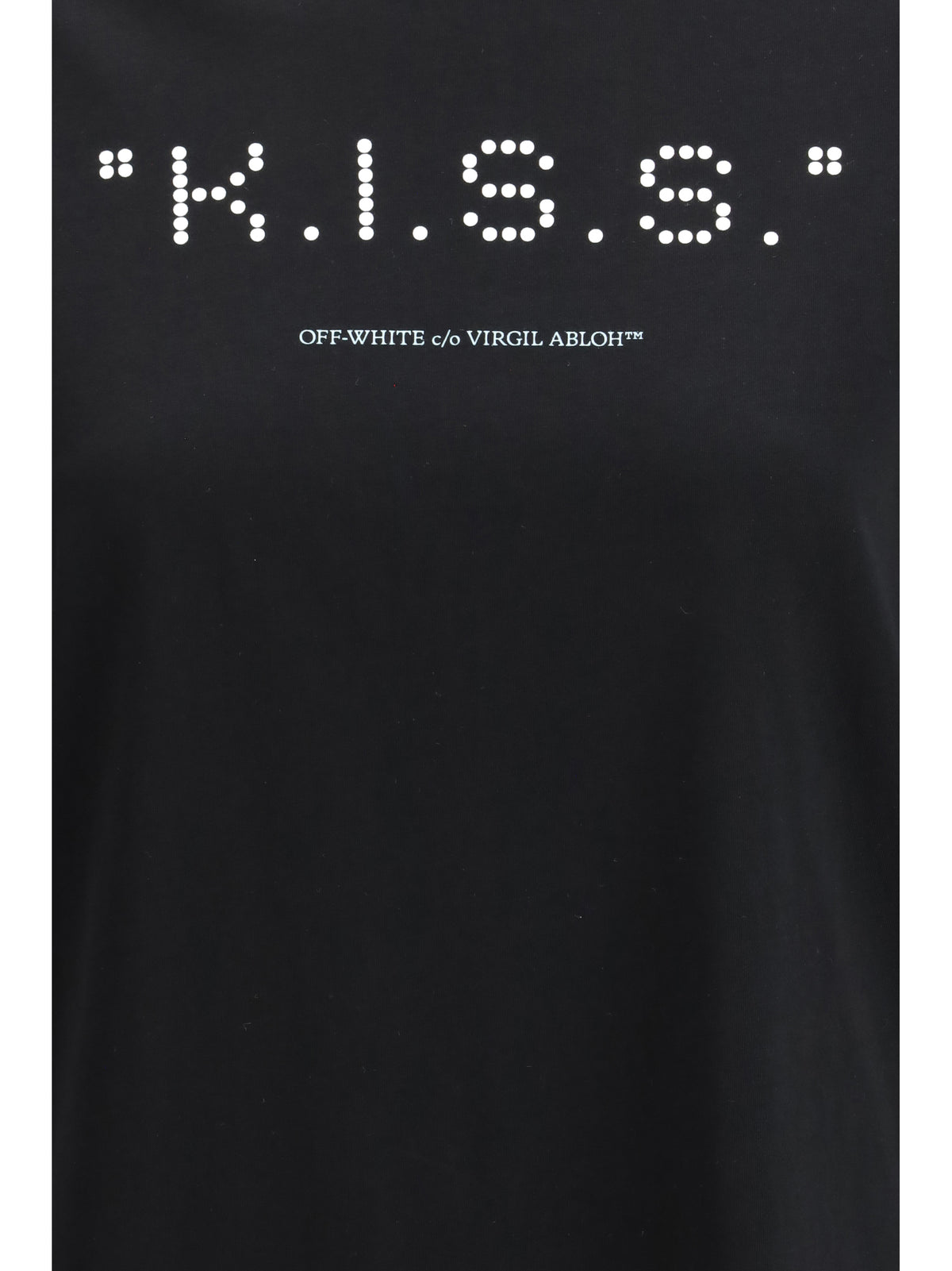 Off-White Kiss Quote T-shirt - Black-White