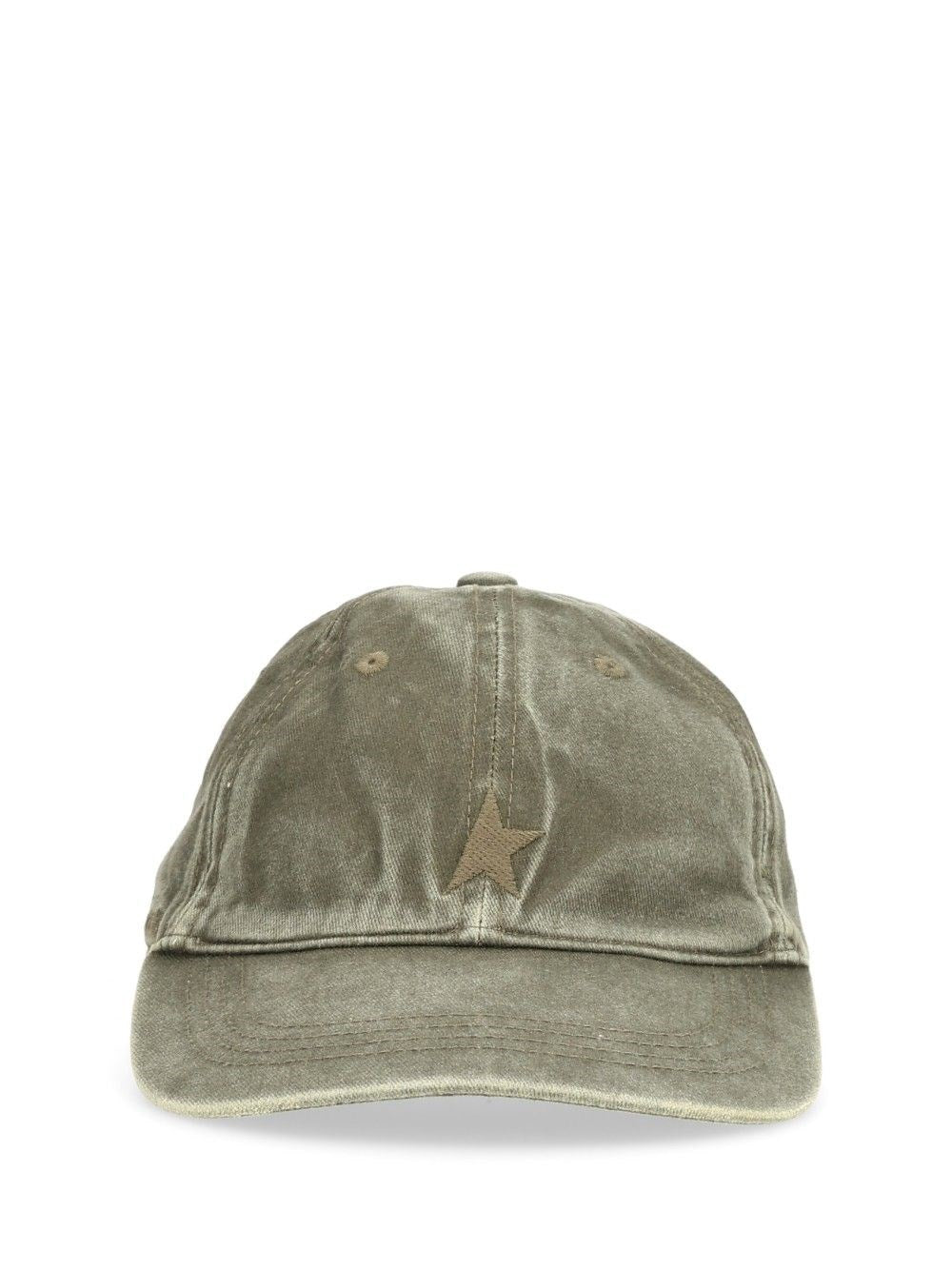 Golden Goose Washed Cotton Baseball Hat - Green