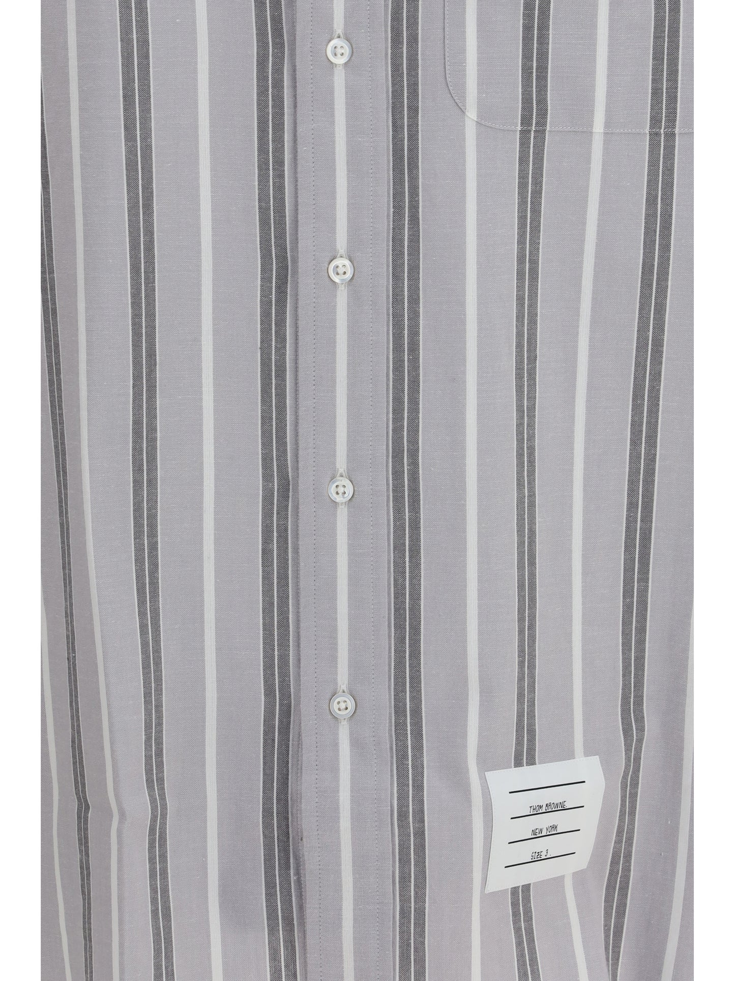 THOM BROWNE Madras striped armband Shirt