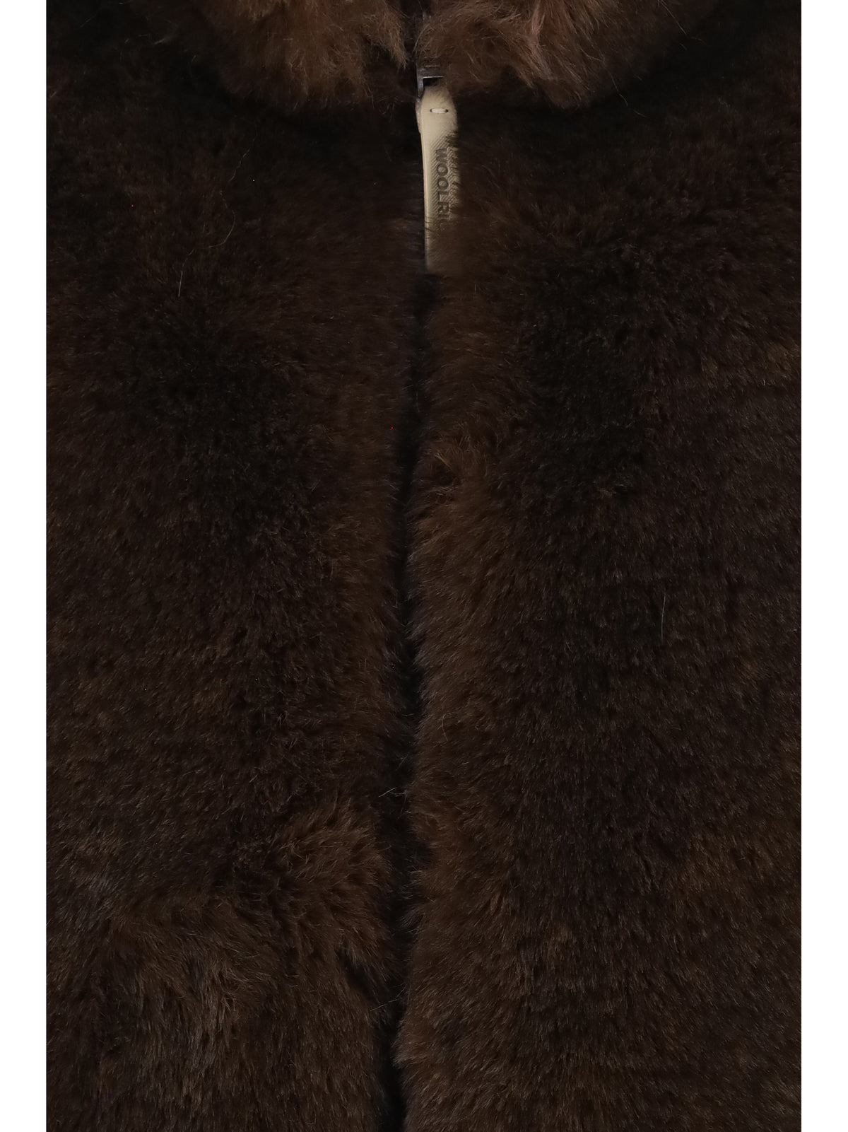 Woolrich Hybrid faux-fur and quilted nylon Vest - Dark Earth