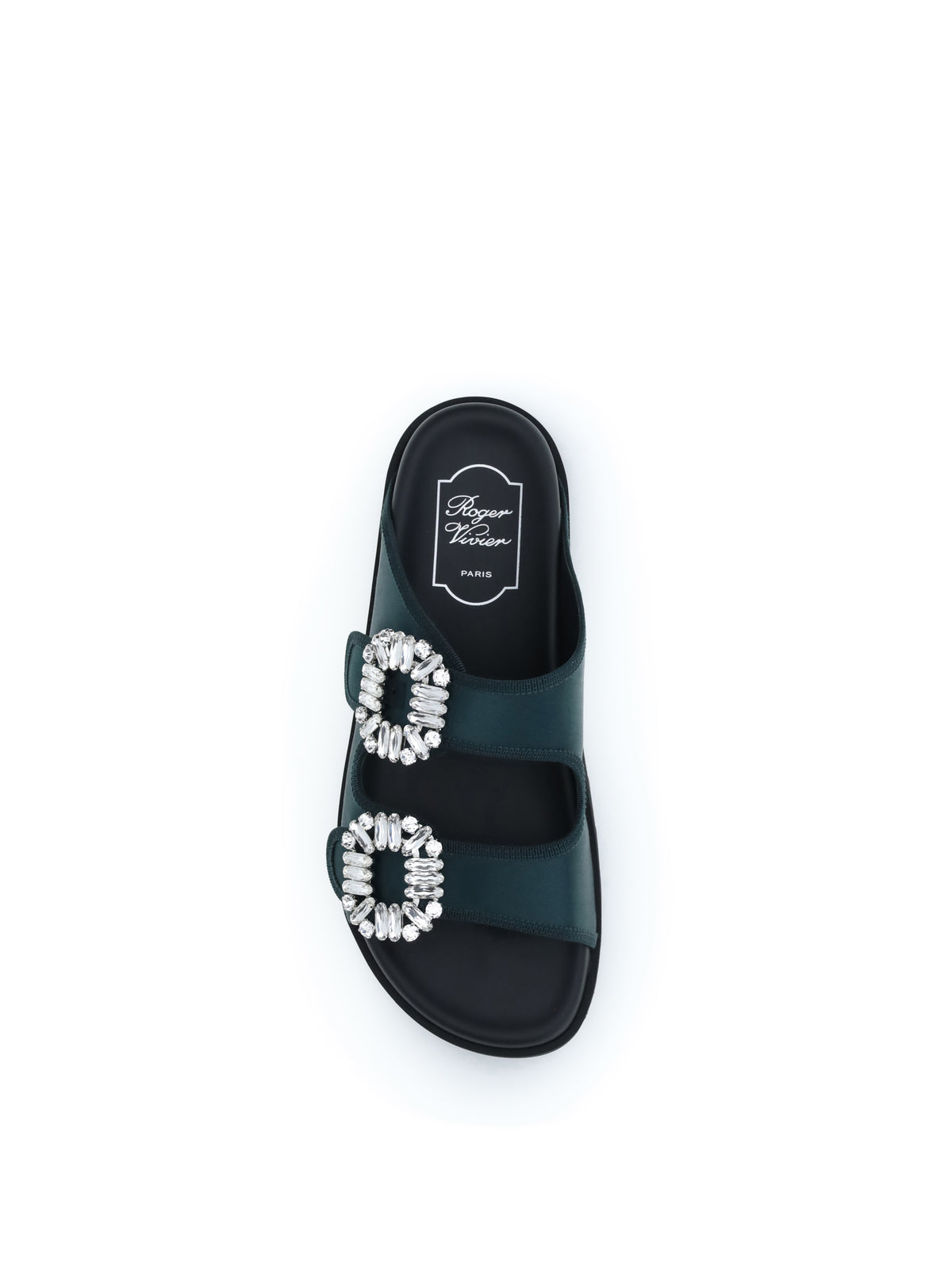 Roger Vivier Slidy Viv Sandals with strass - Foresta