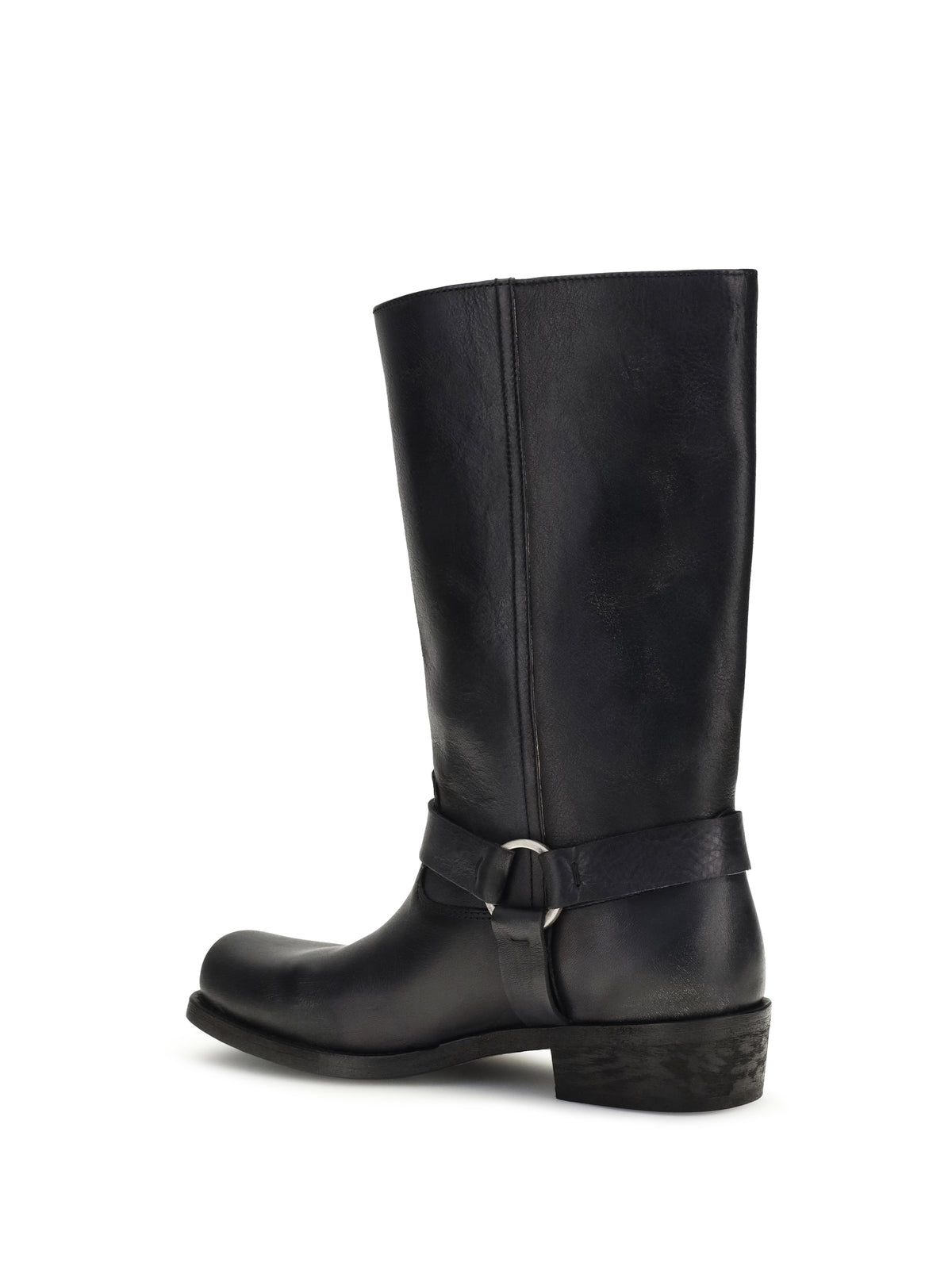 Golden Goose Leather Biker Boots - Black