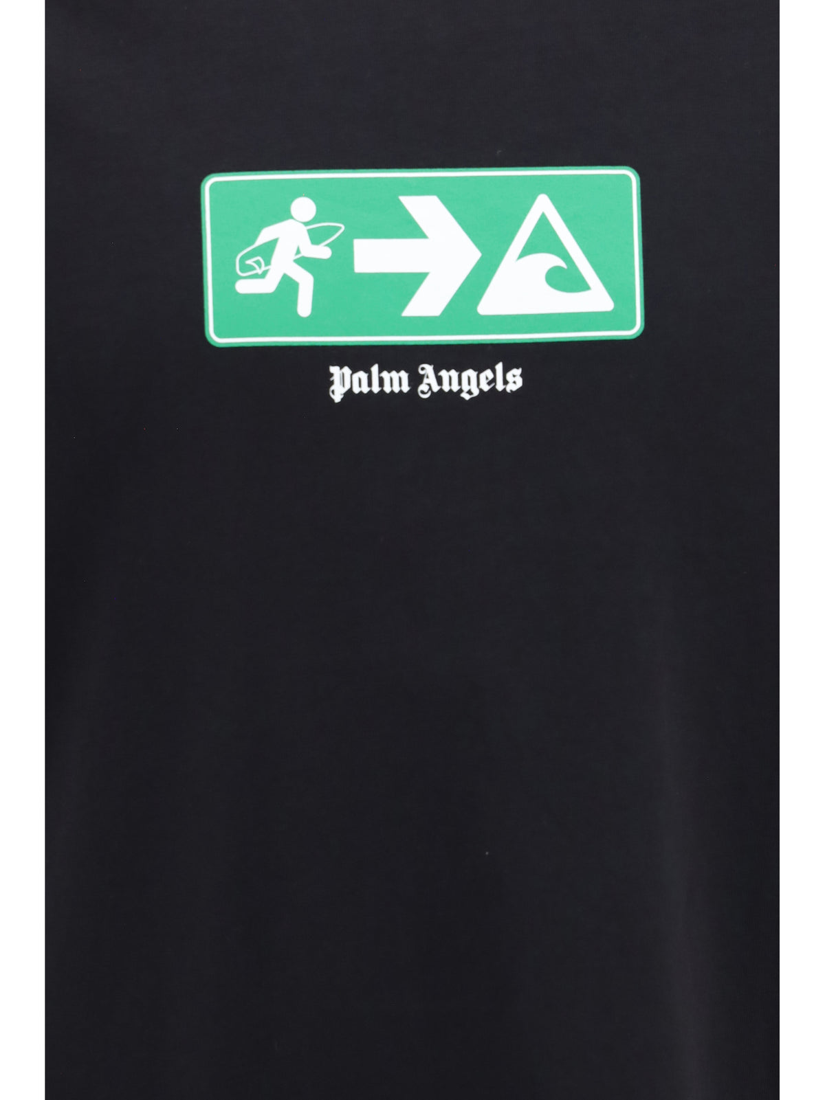 Palm Angels Street Signals cotton T-shirt - Black - Green