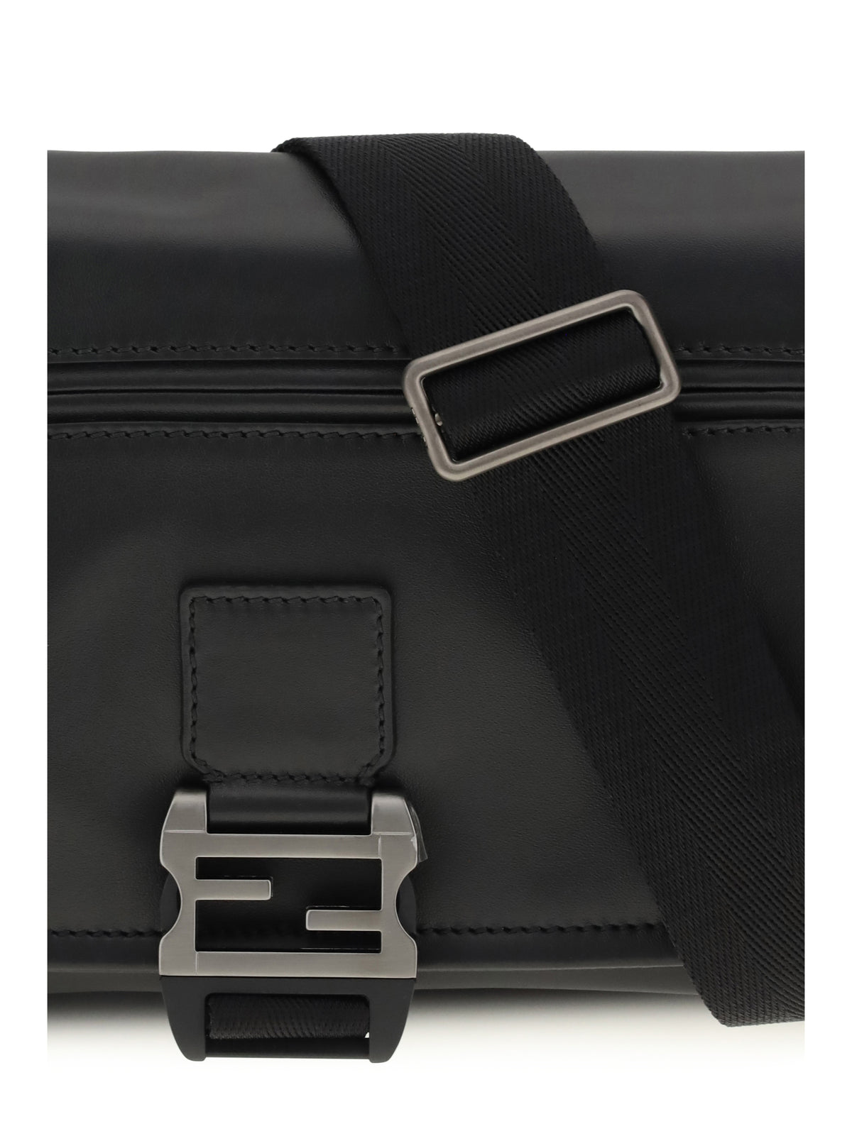 Fendi Flux Messenger Shoulder Bag - Nero+Rut.Ubl.Sat