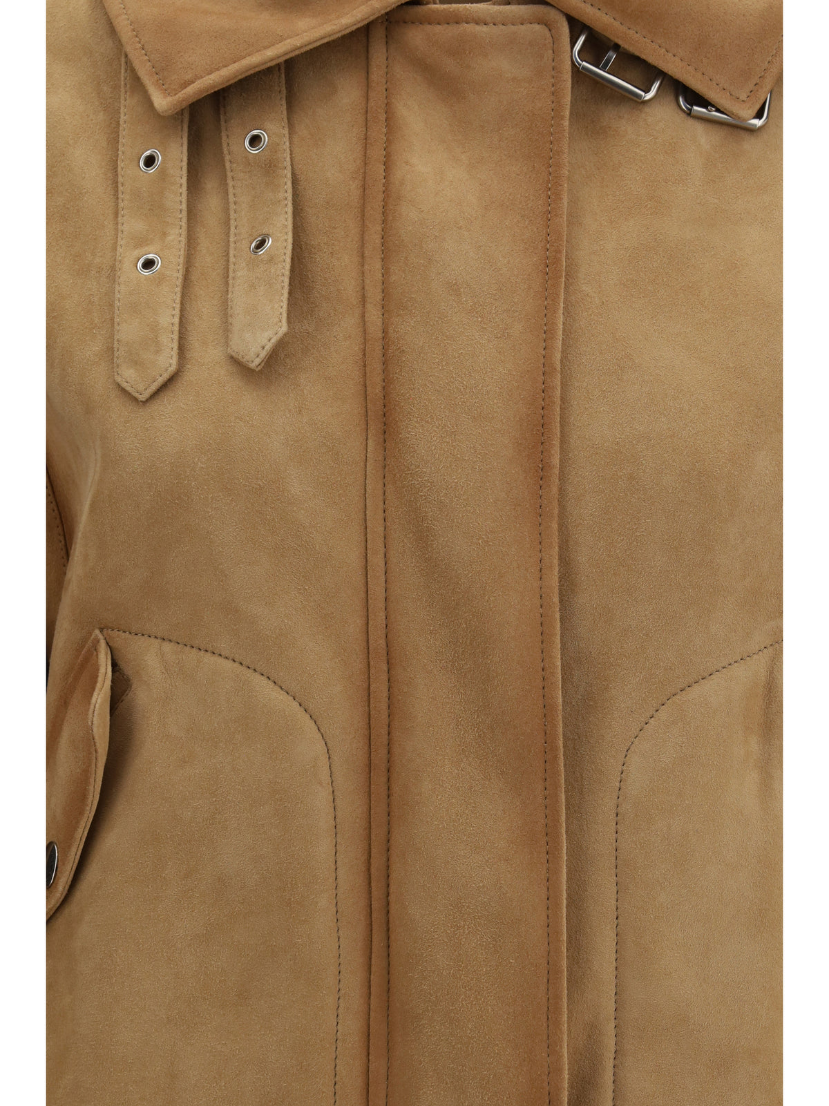 Ermanno Scervino Heritage detail suede aviator bomber Jacket - Tannin
