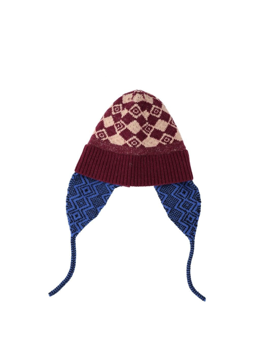 Dries Van Noten Marvin Jacquard Wool Hat - Bordeaux