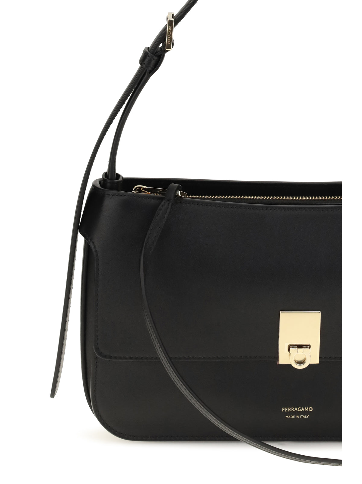 Ferragamo Mini Cara Shoulder Bag - Black