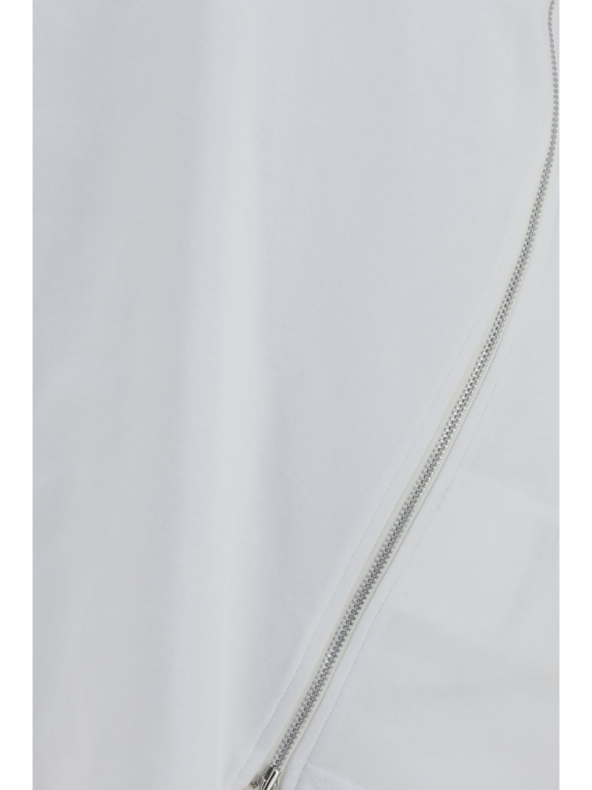 Comme Des GarçOns Shirt Cotton T-shirt with side zipper - White