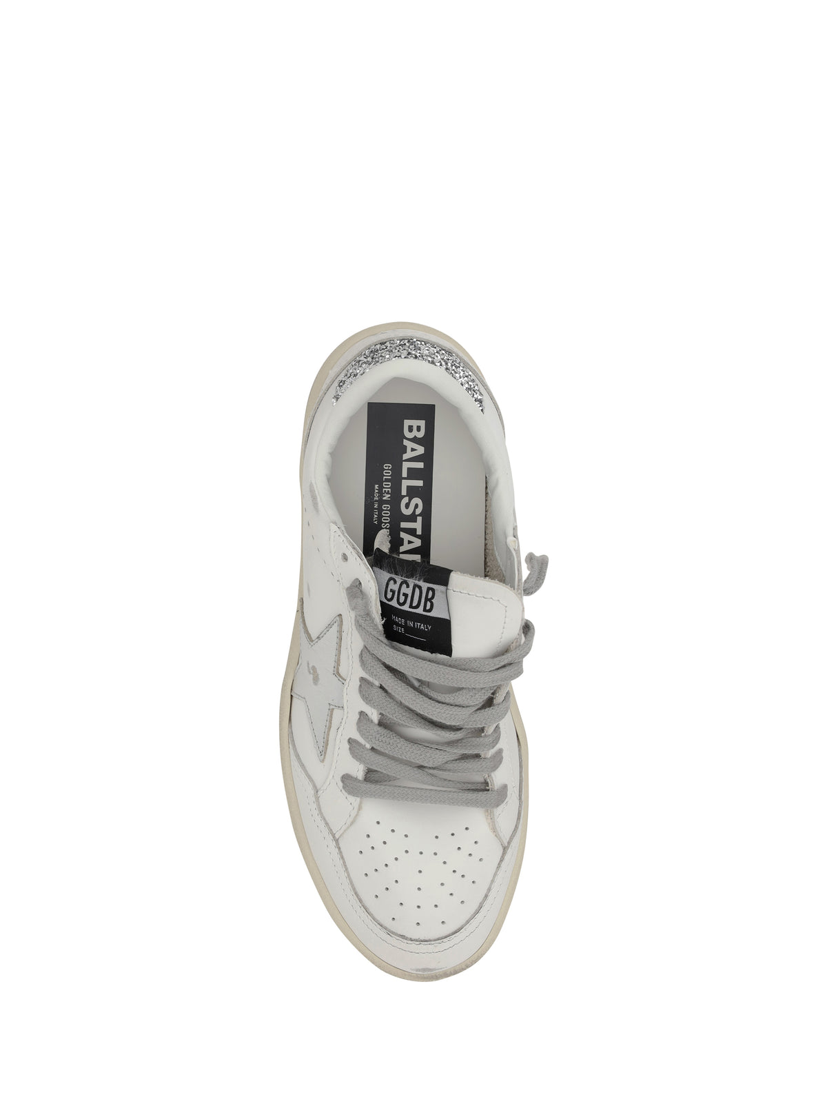 Golden Goose Ball Star 2 Sneakers - White/Silver