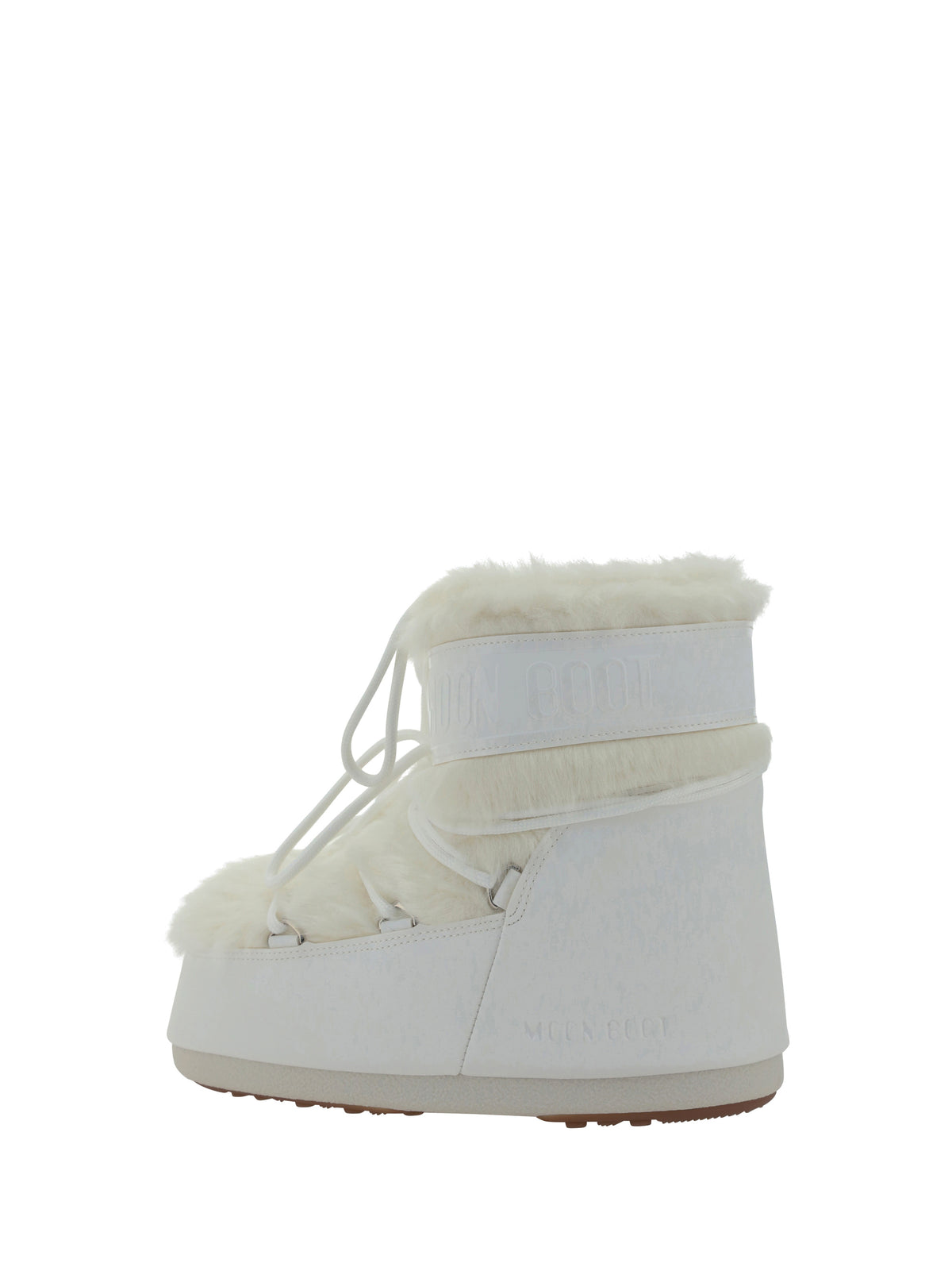 Moon Boot Icon Low Faux Fur Boots - Optical White