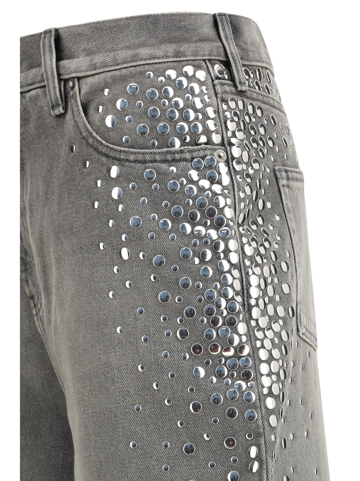 Golden Goose Melody stud degraded Jeans - Grey