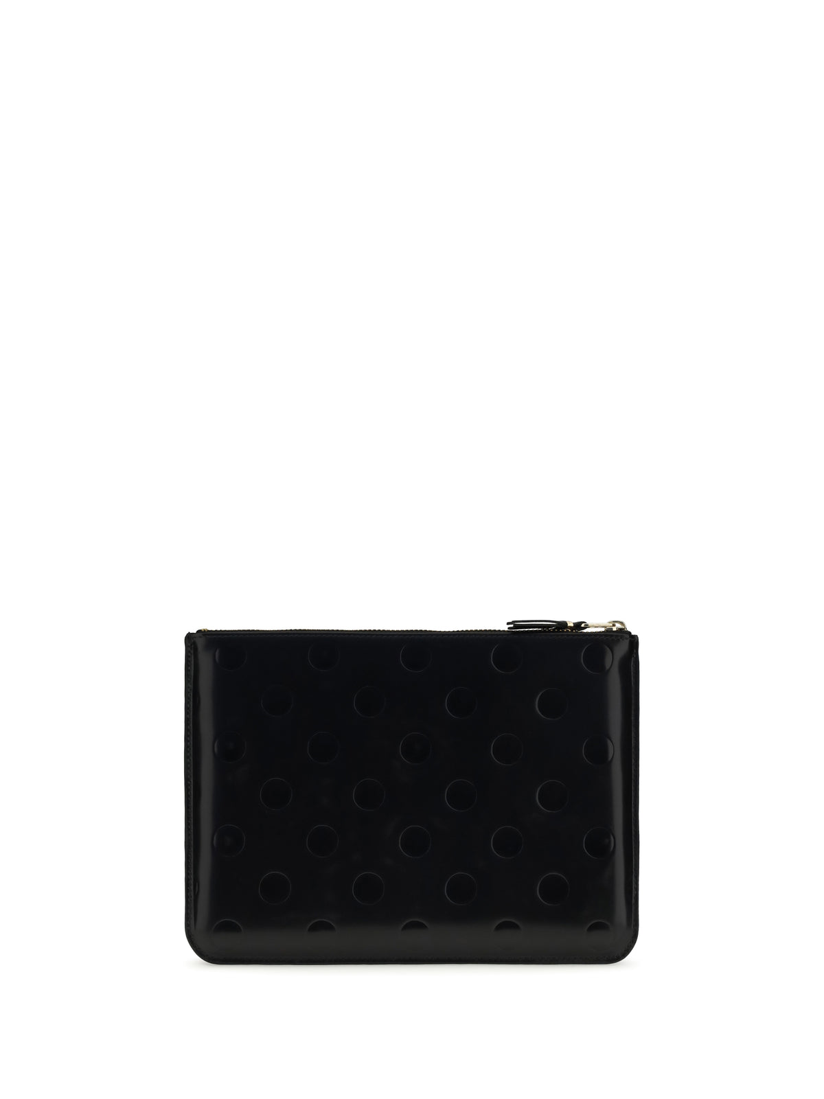 Comme des Garçons WALLET Embossed polka-dot Pouch - Black