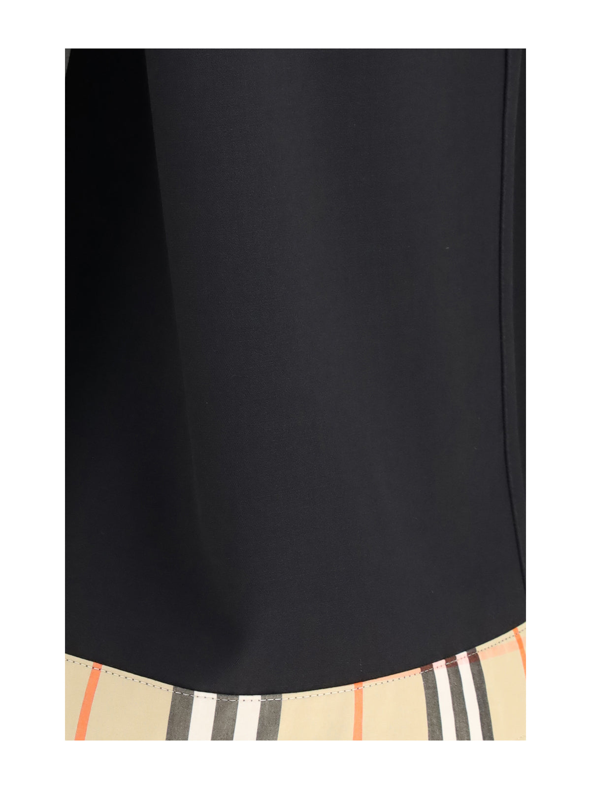 Burberry Wool twill midi Skirt - Black
