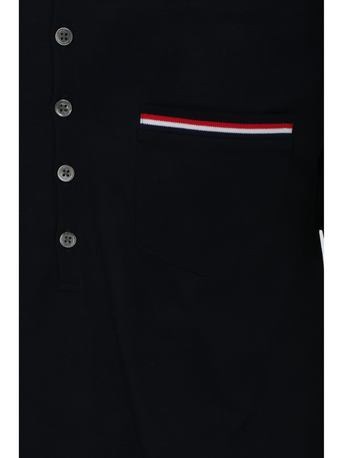 Thom Browne Short Sleeves Polo - Navy