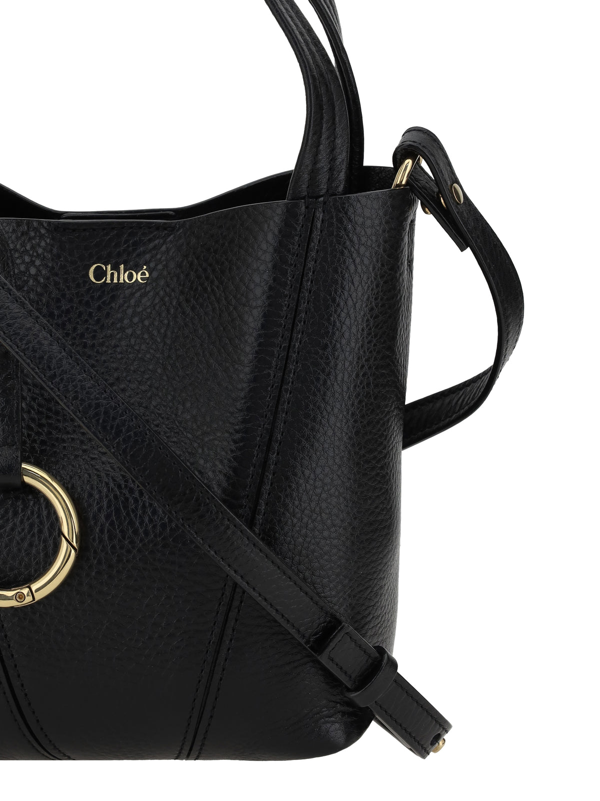 Chloé Spin Shoulder Bag - Black