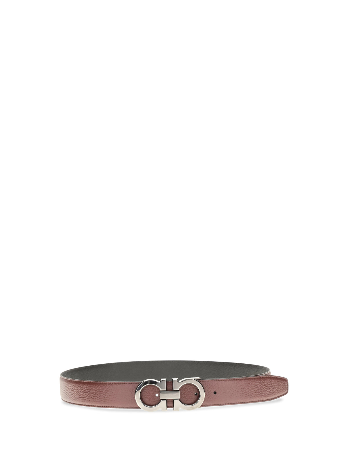 Ferragamo Reversible and adjustable Gancini Belt - Brown Stone